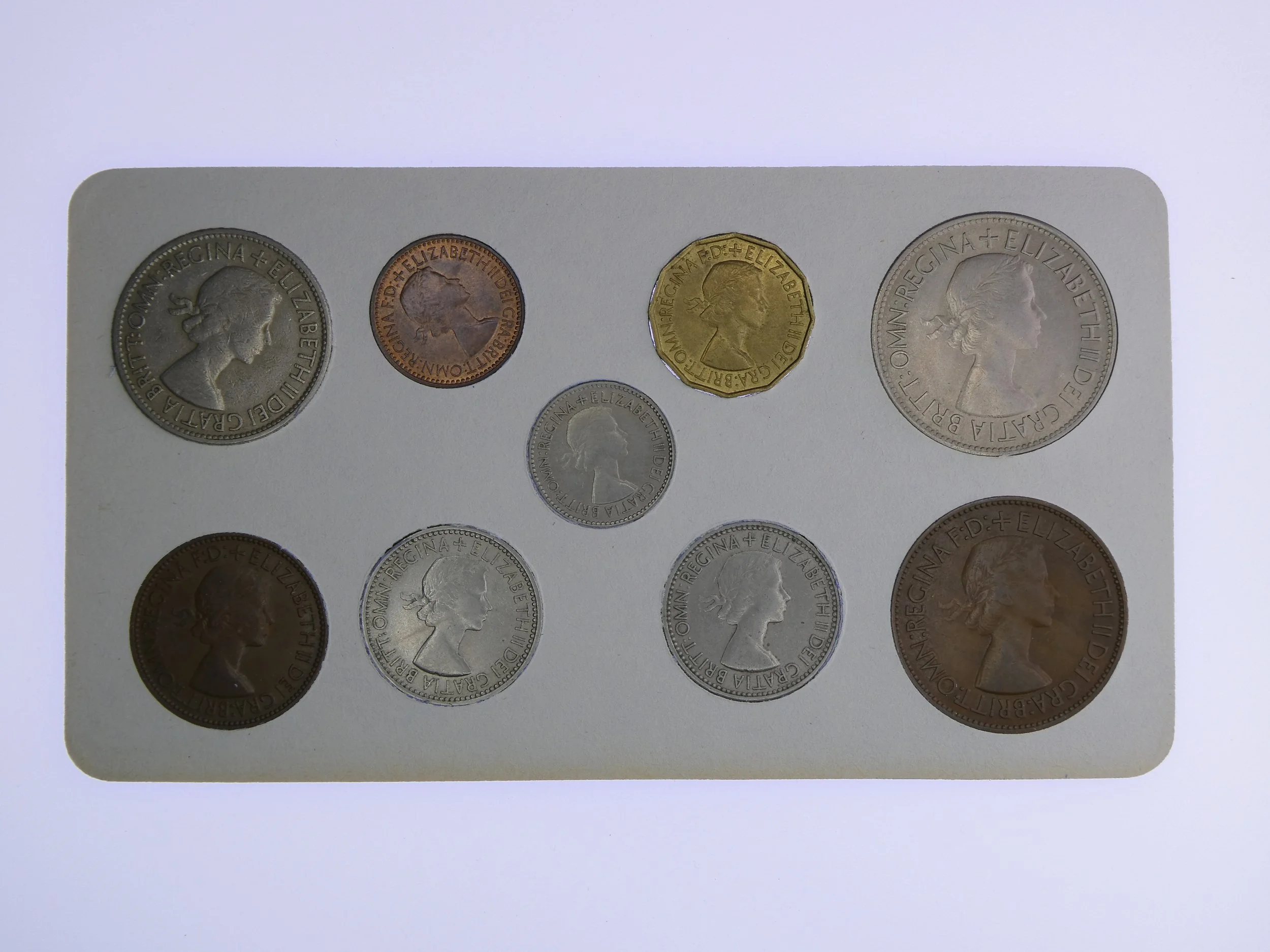 Annual Card Coin Collection 1953 rear