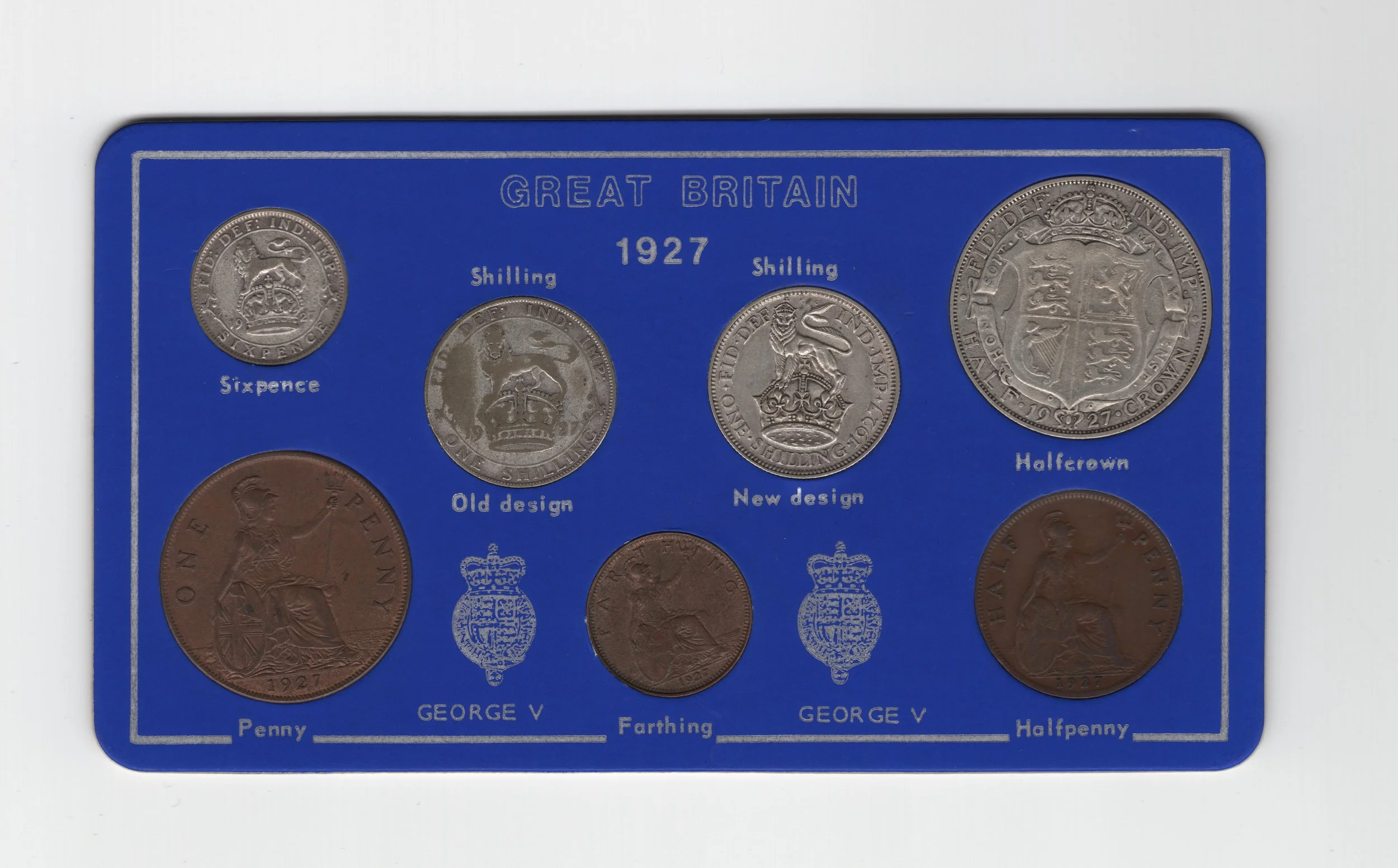Annual Card Coin Collection 1927 front