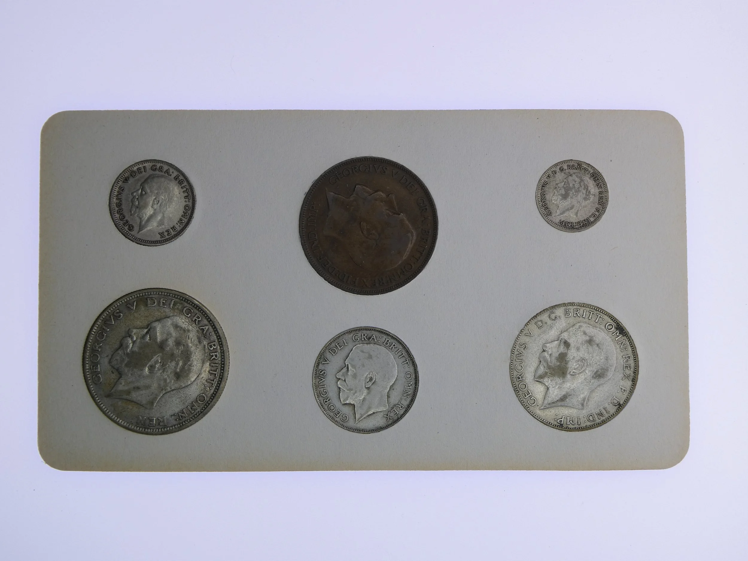 Annual Card Coin Collection 1926 pre-change rear