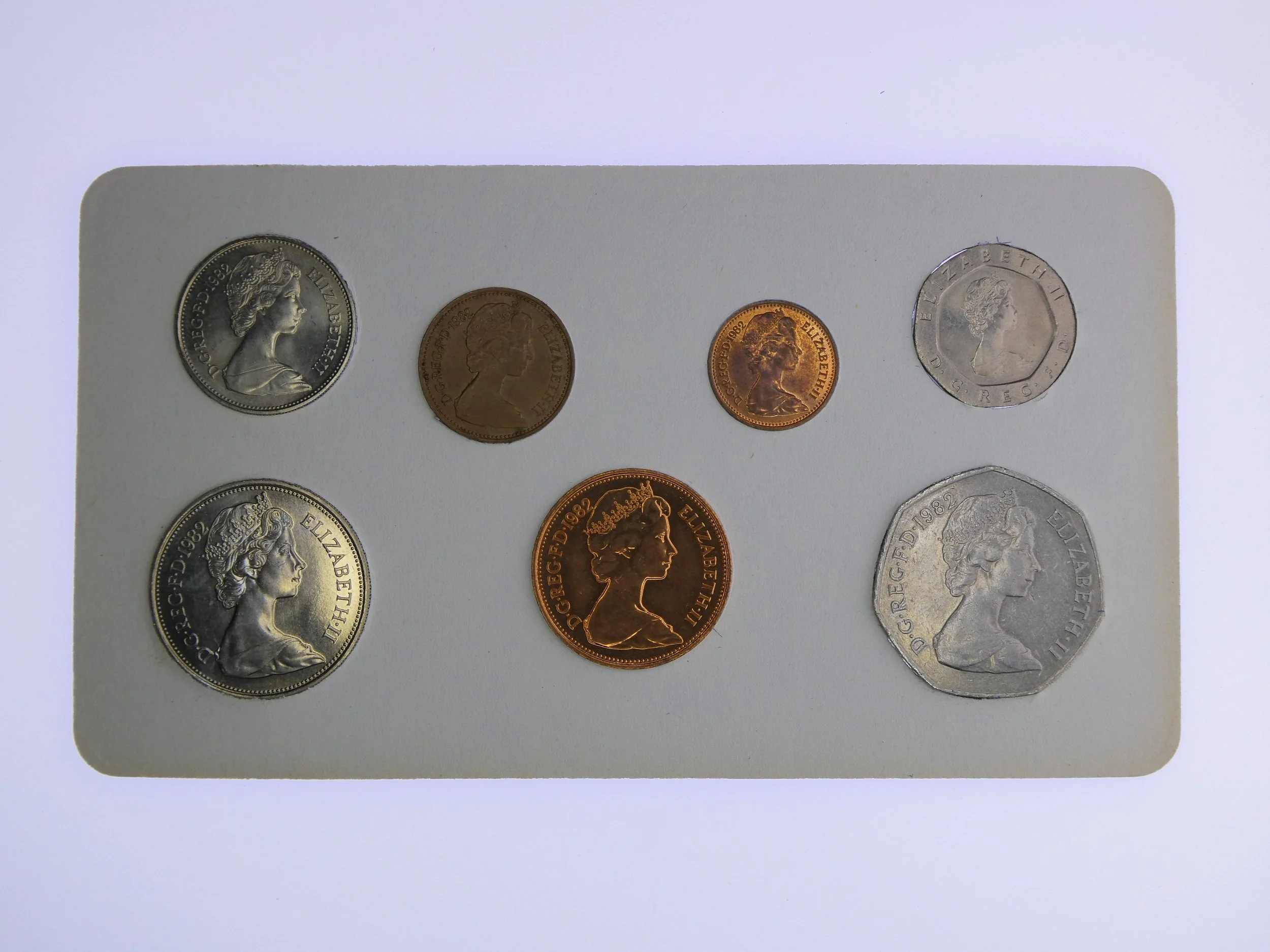 Annual Card Coin Collection 1982 rear