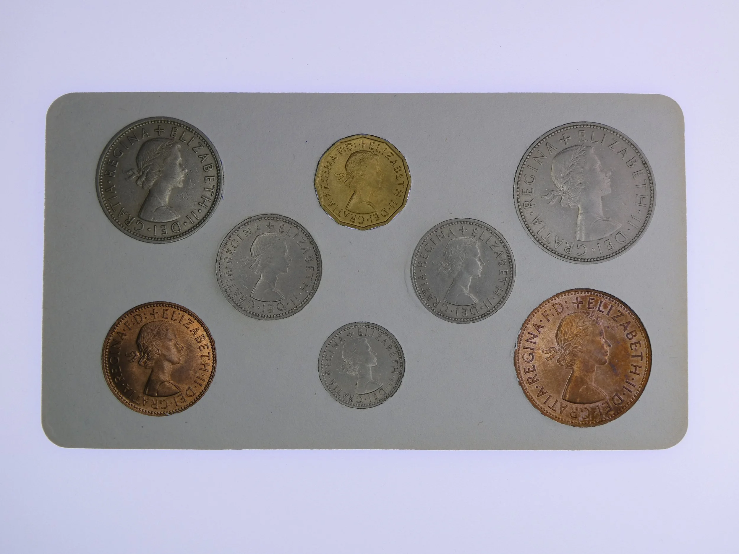 Annual Card Coin Collection 1962 rear