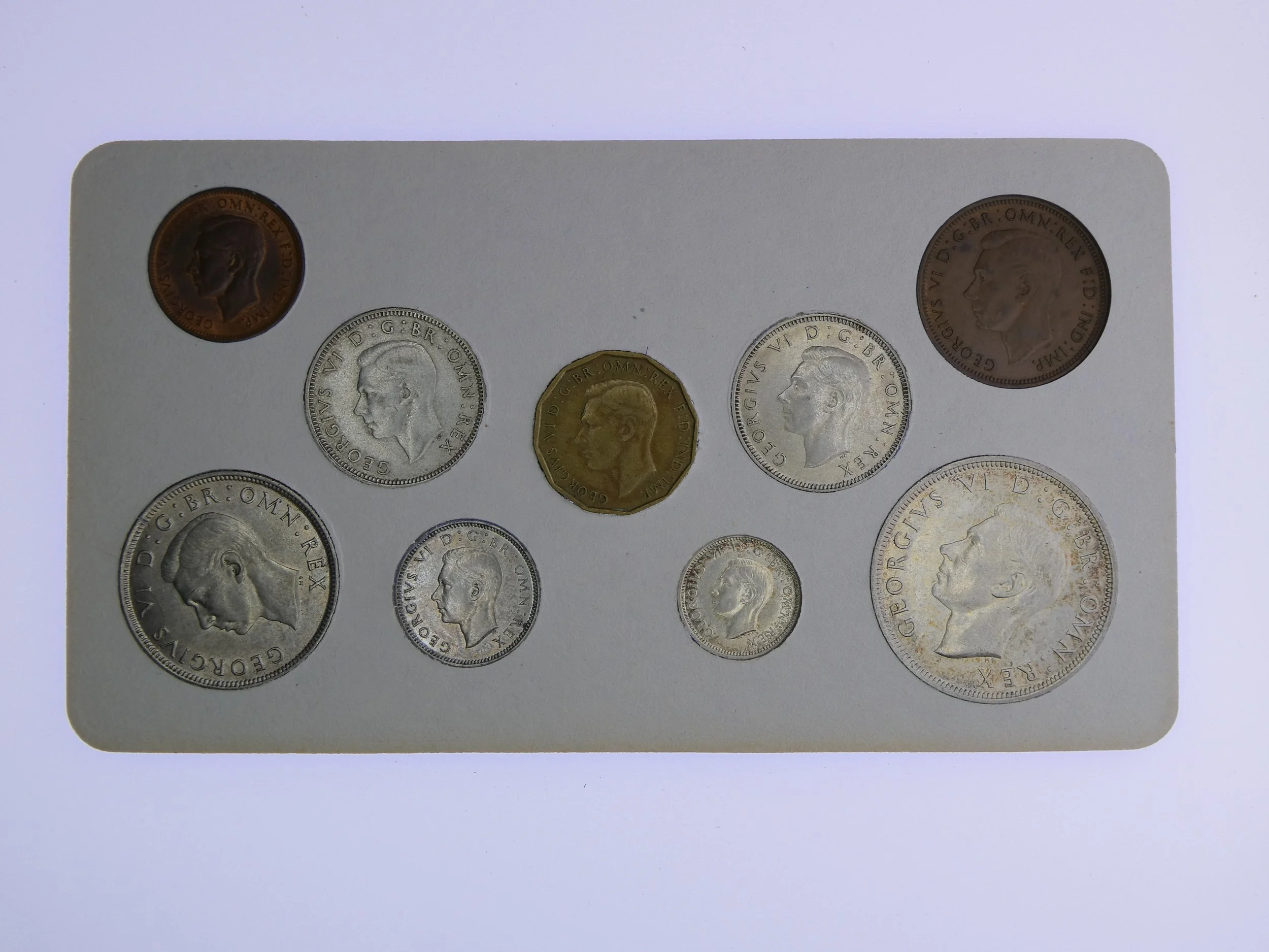 Annual Card Coin Collection 1942 rear
