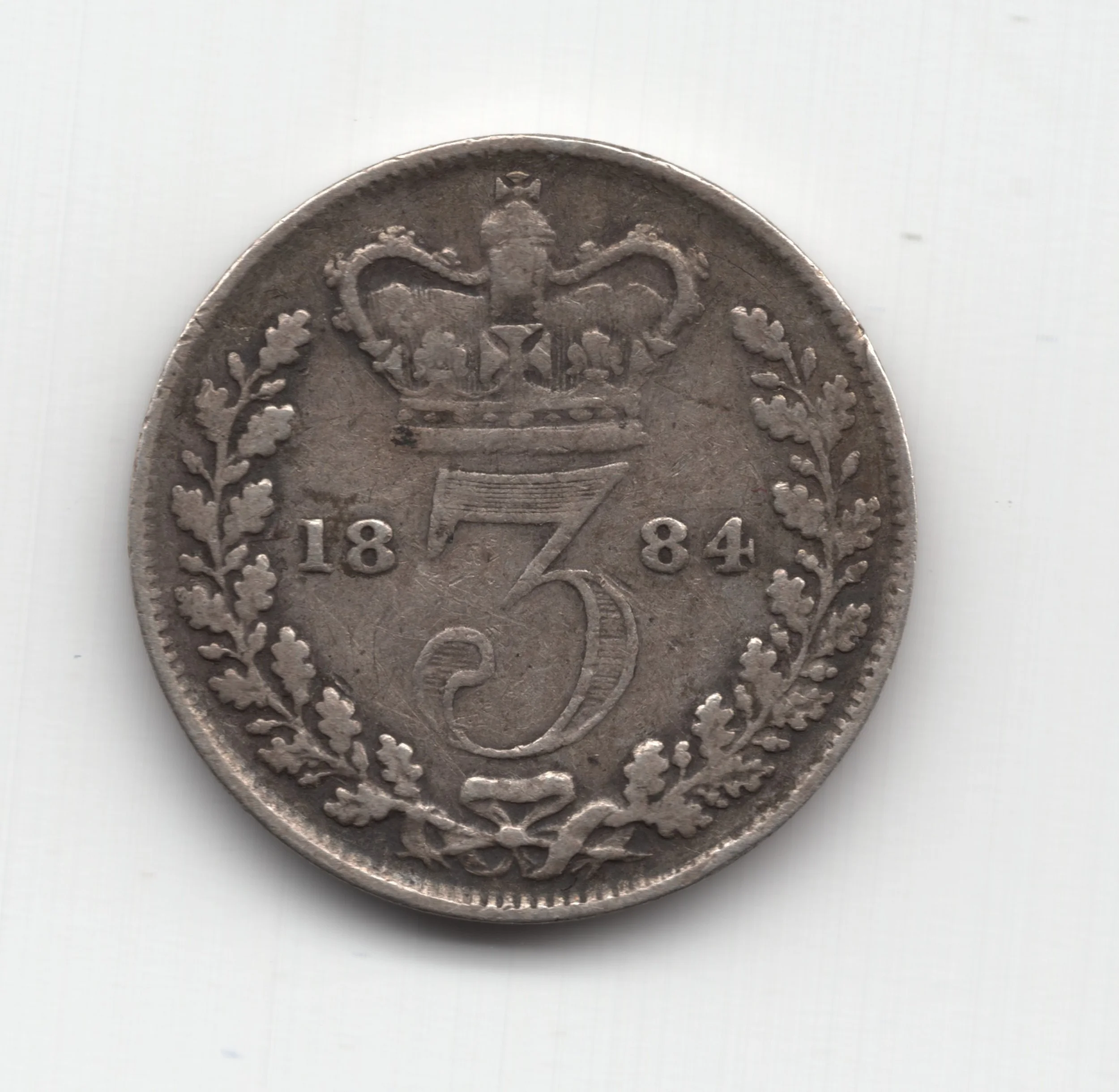 1884 Silver 3d