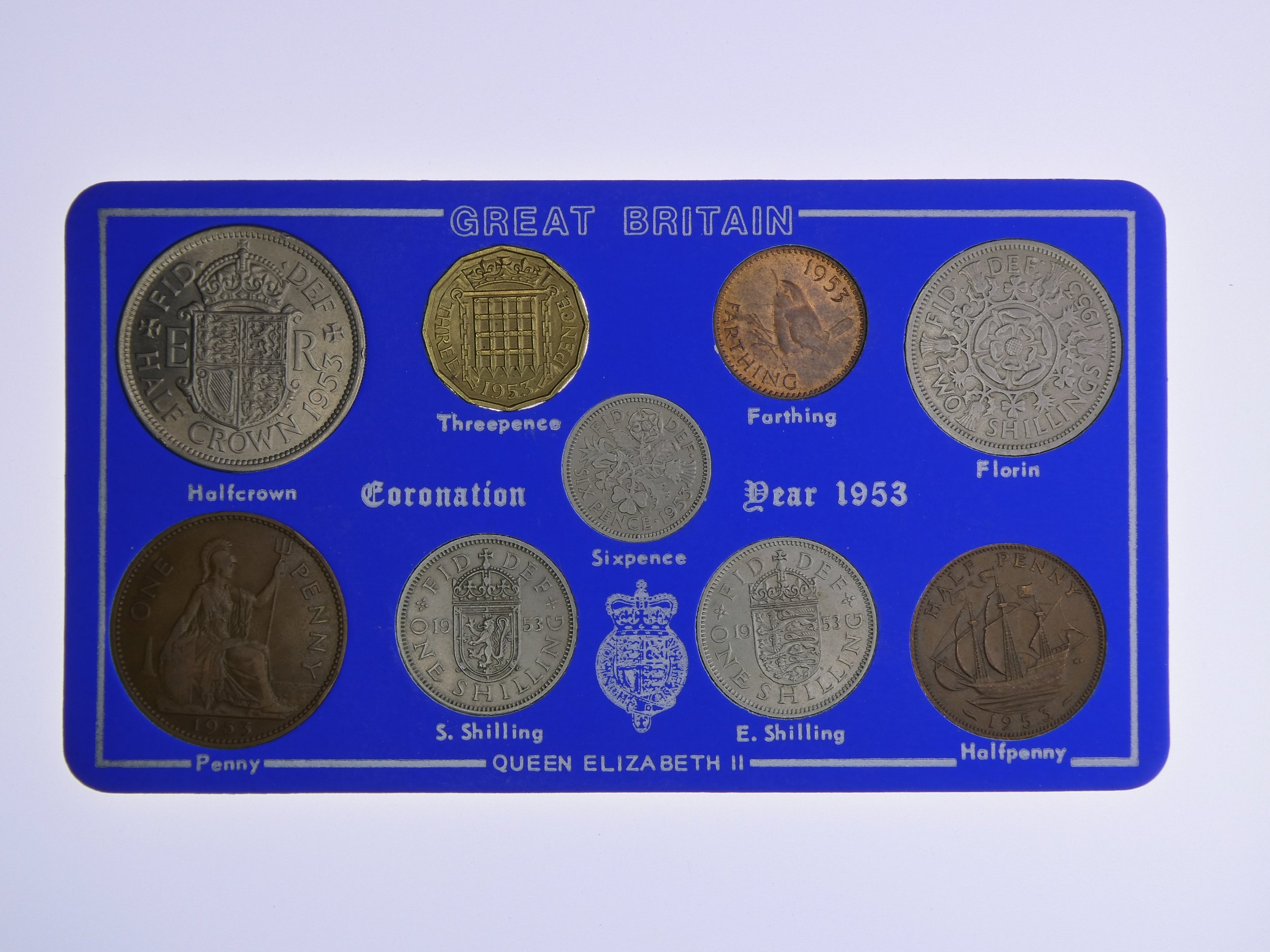 Annual Card Coin Collection 1953 front