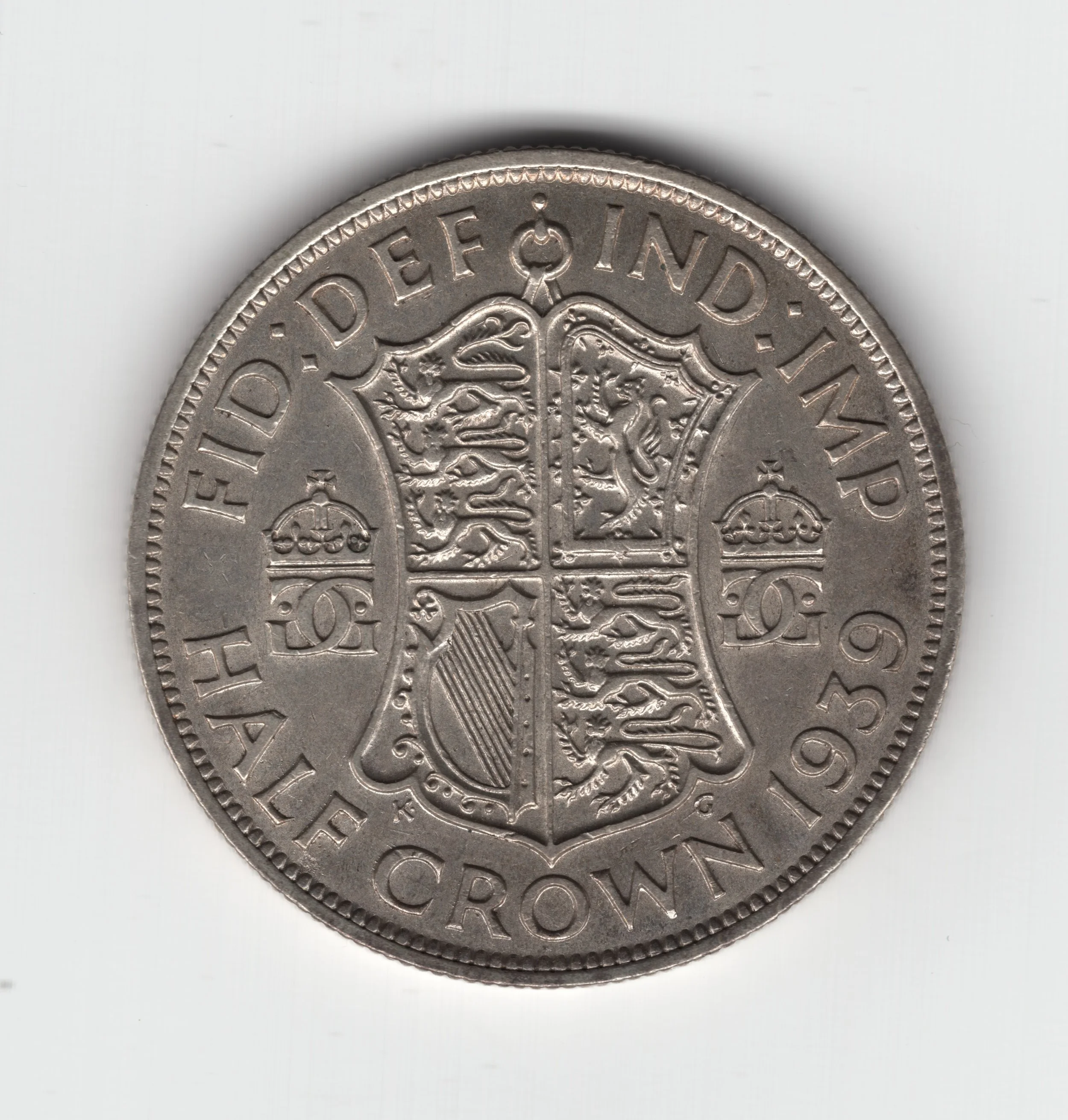 Annual Card Coin Collection 1939 half crown
