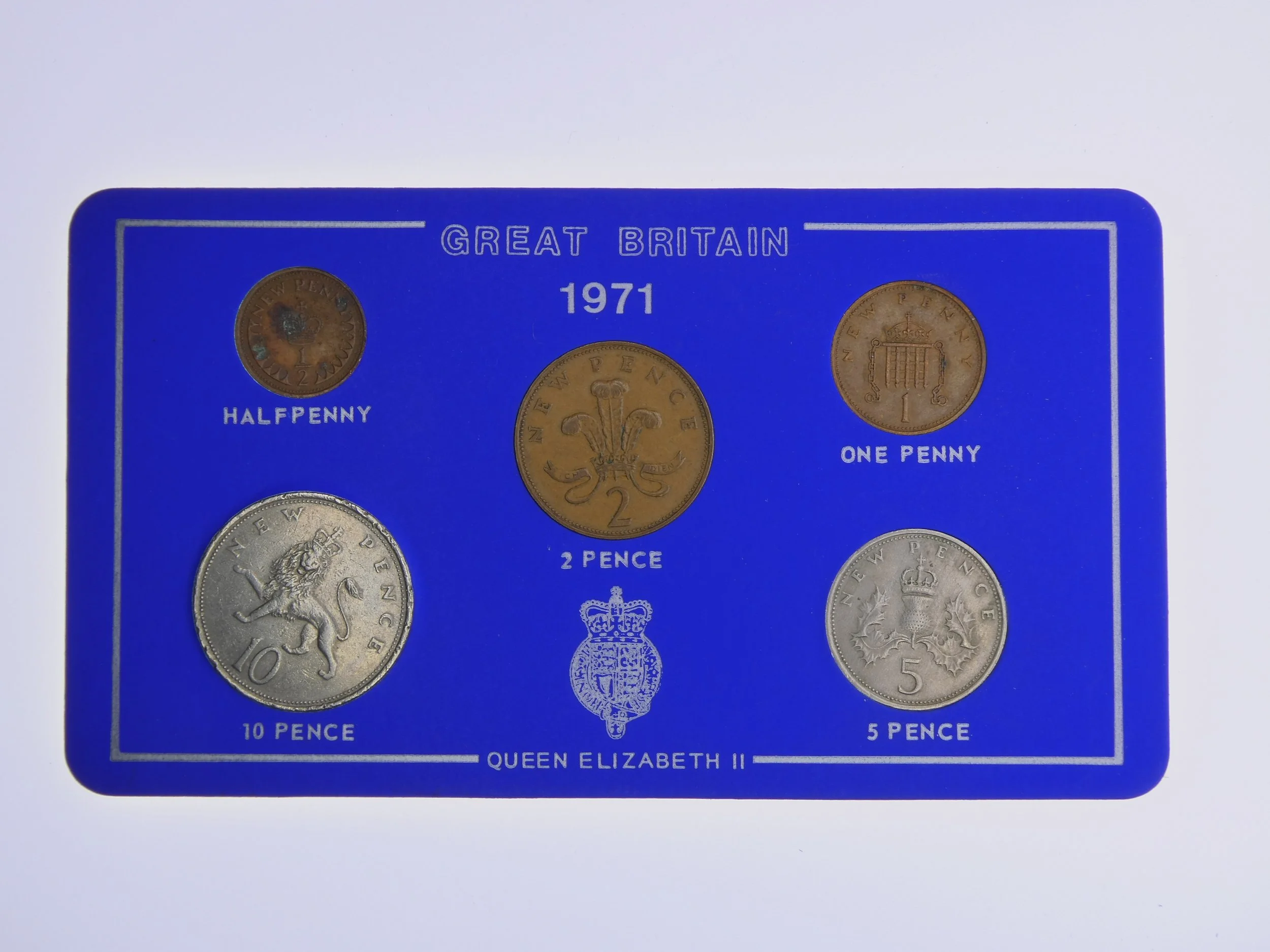 Annual Card Coin Collection 1971 front