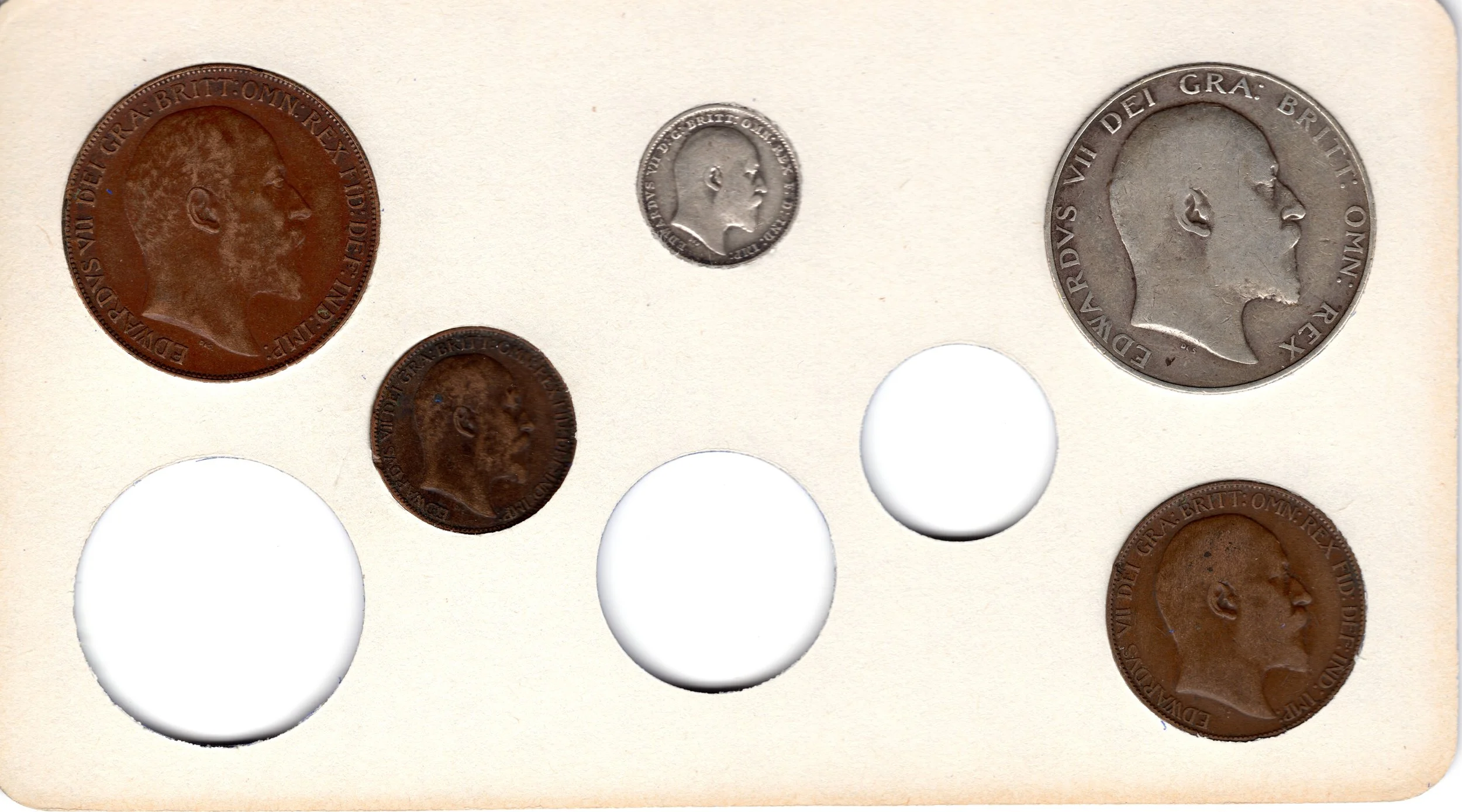 Annual Card Coin Collection 1908 rear