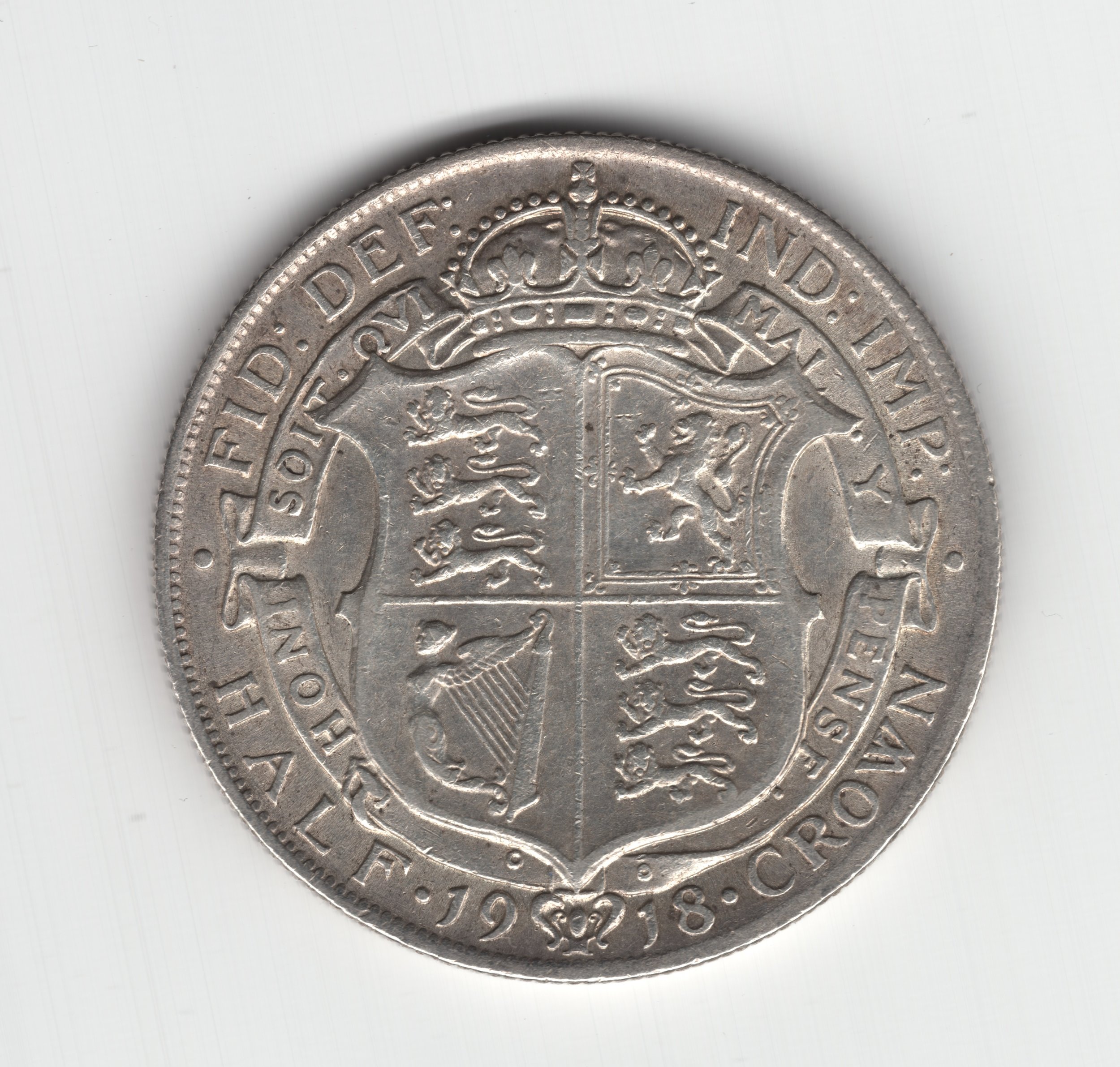 Annual Card Coin Collection 1918 half crown