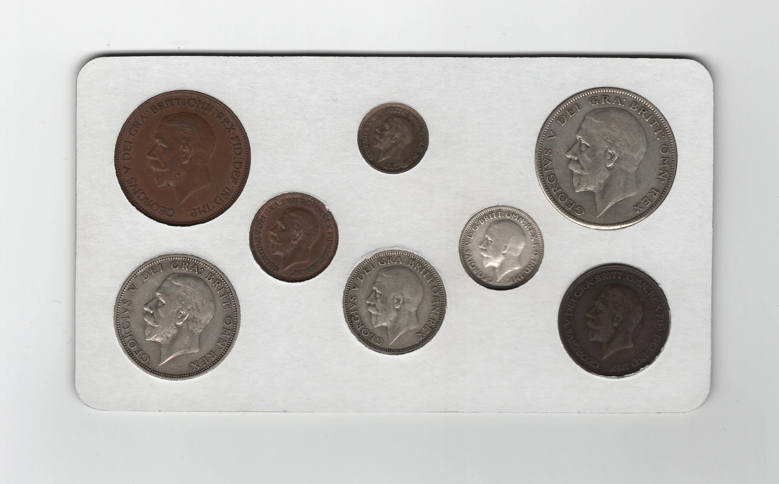 Annual Card Coin Collection 1928 rear