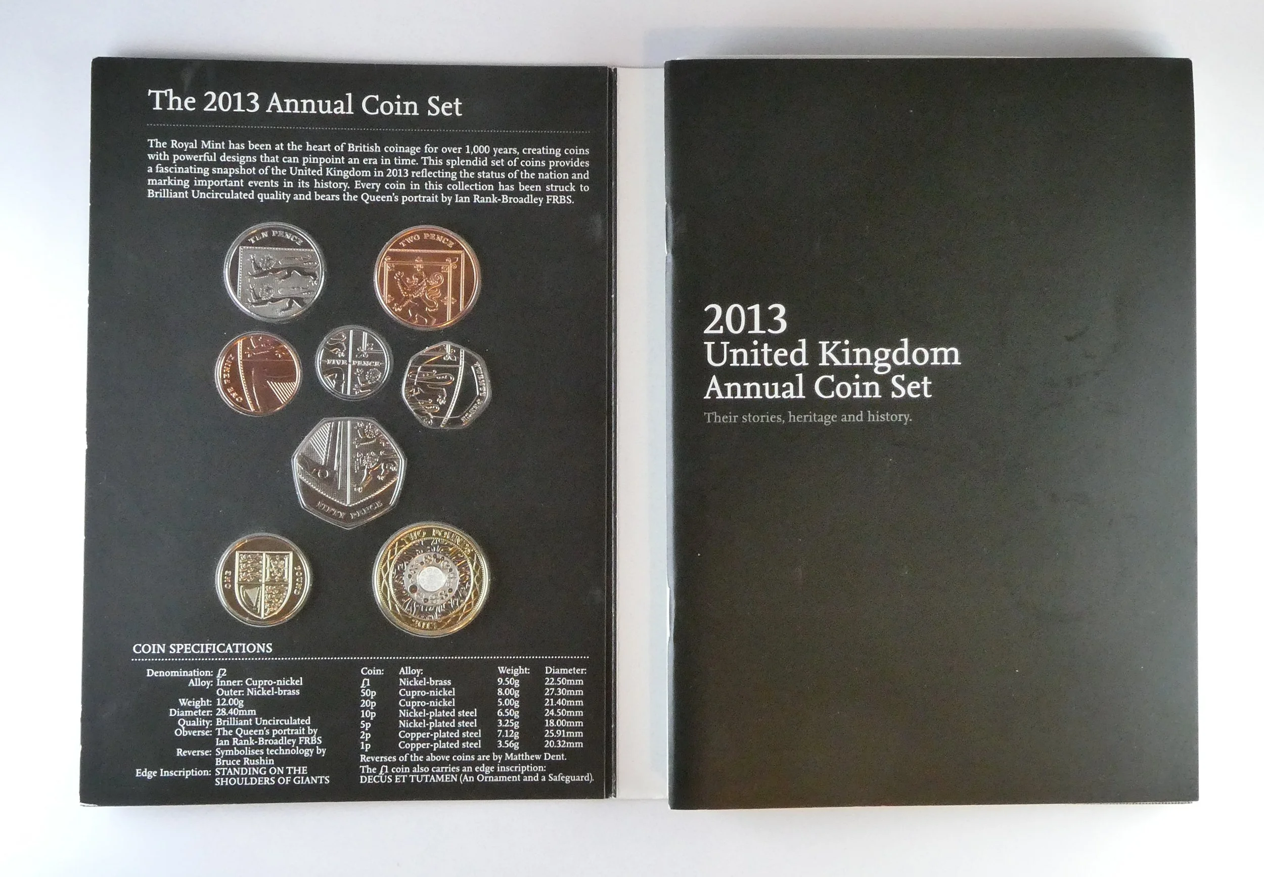 Royal Mint Commemorative Brilliant Uncirculated Coin Set 2013