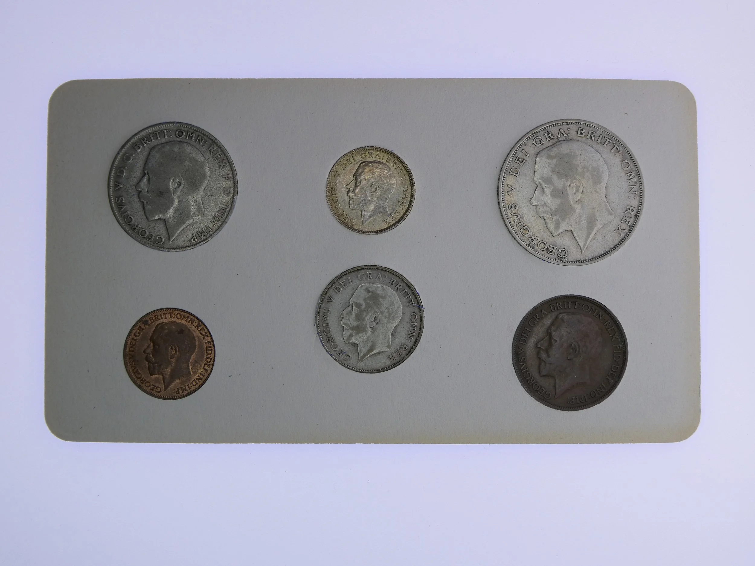 Annual Card Coin Collection 1924 rear