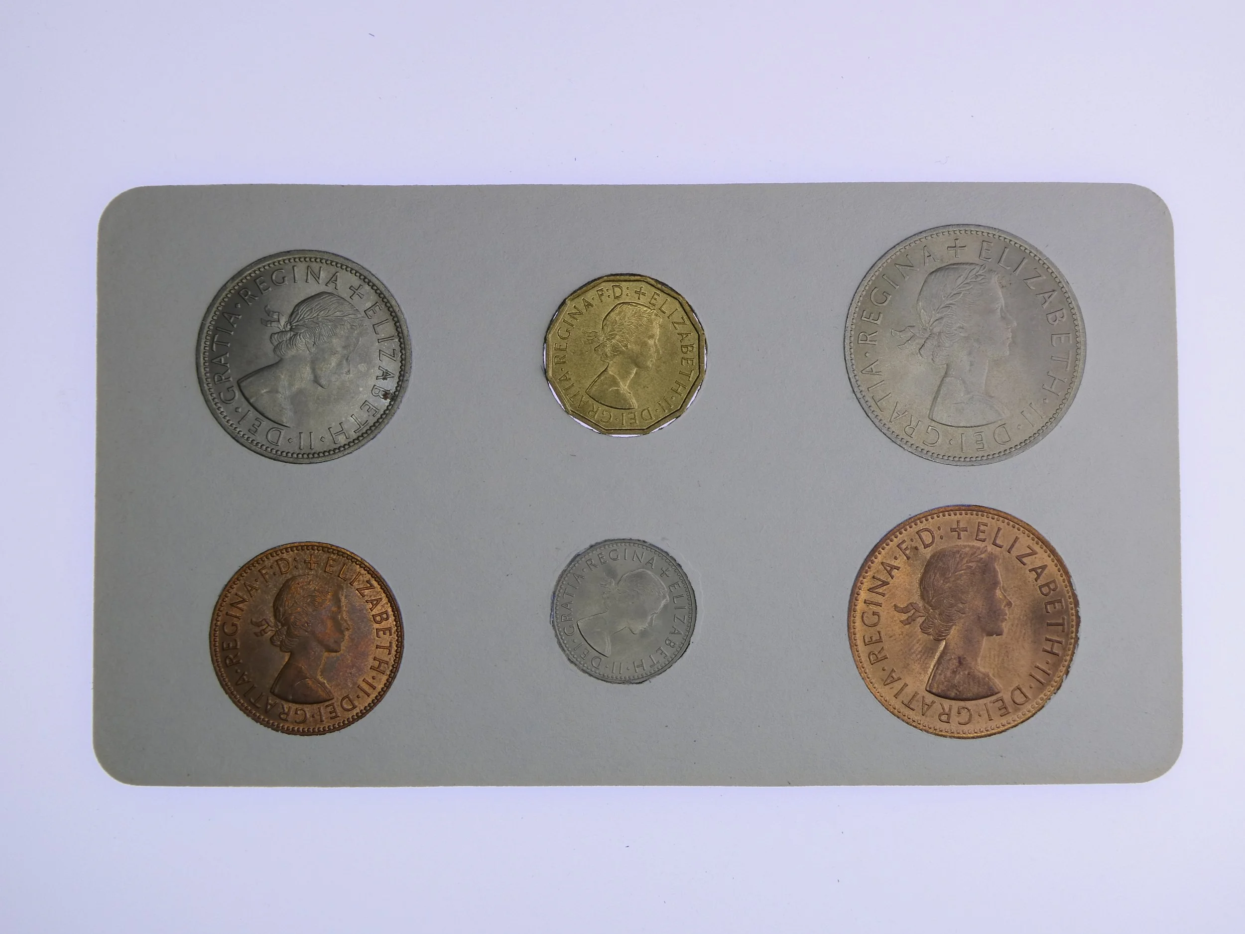 Annual Card Coin Collection 1967 rear