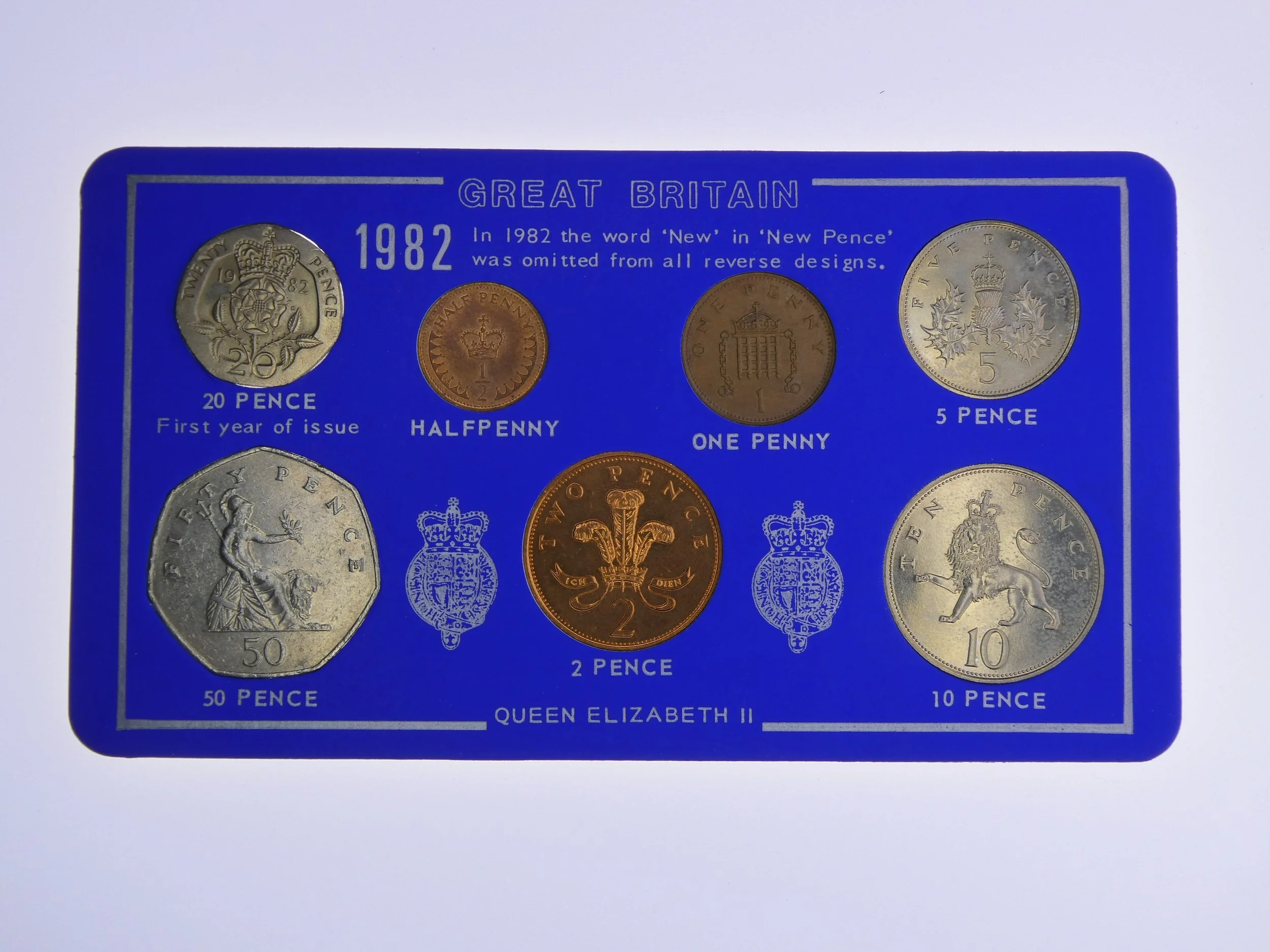 Annual Card Coin Collection 1982 front