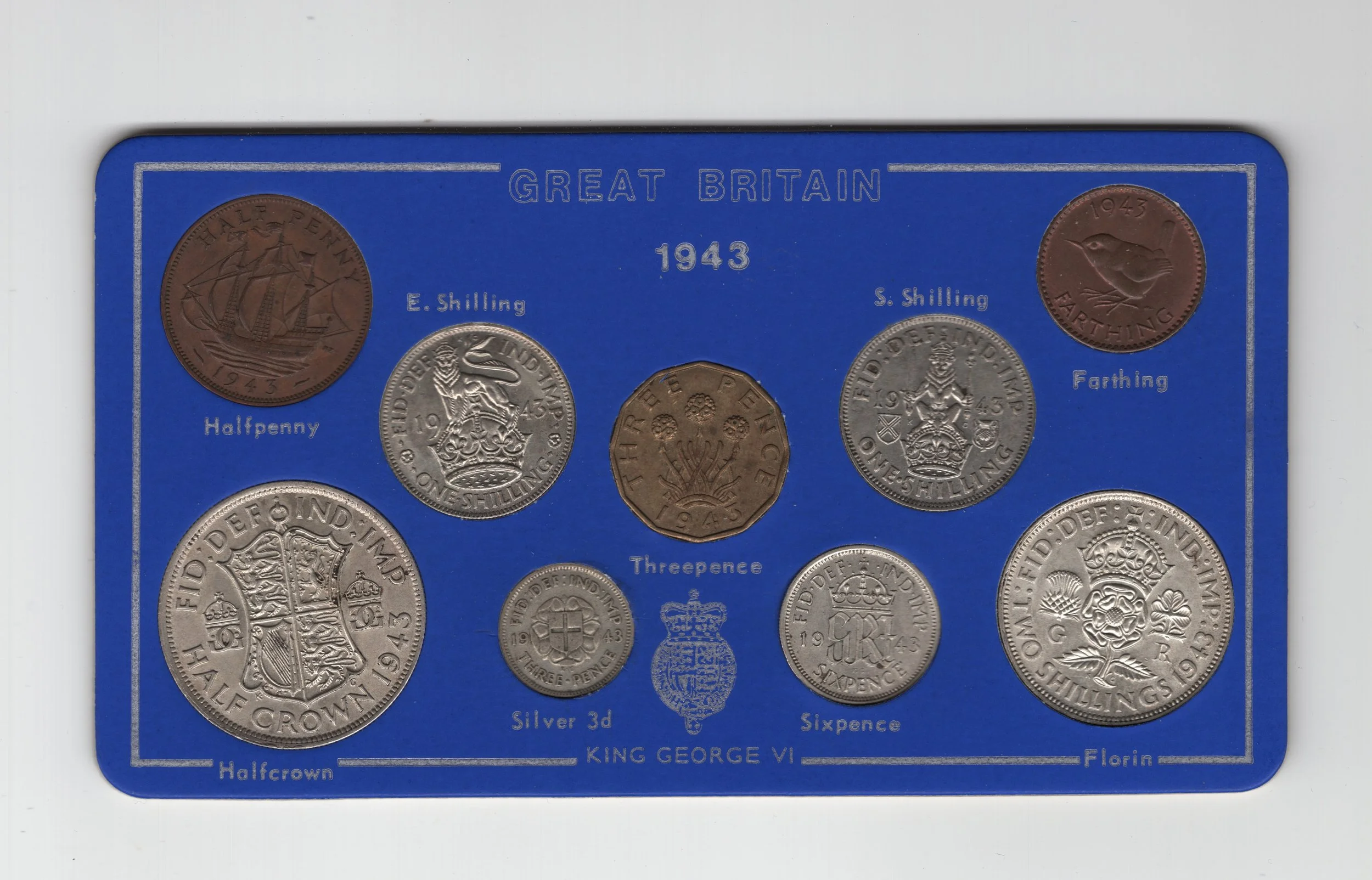 Annual Card Coin Collection 1943 front