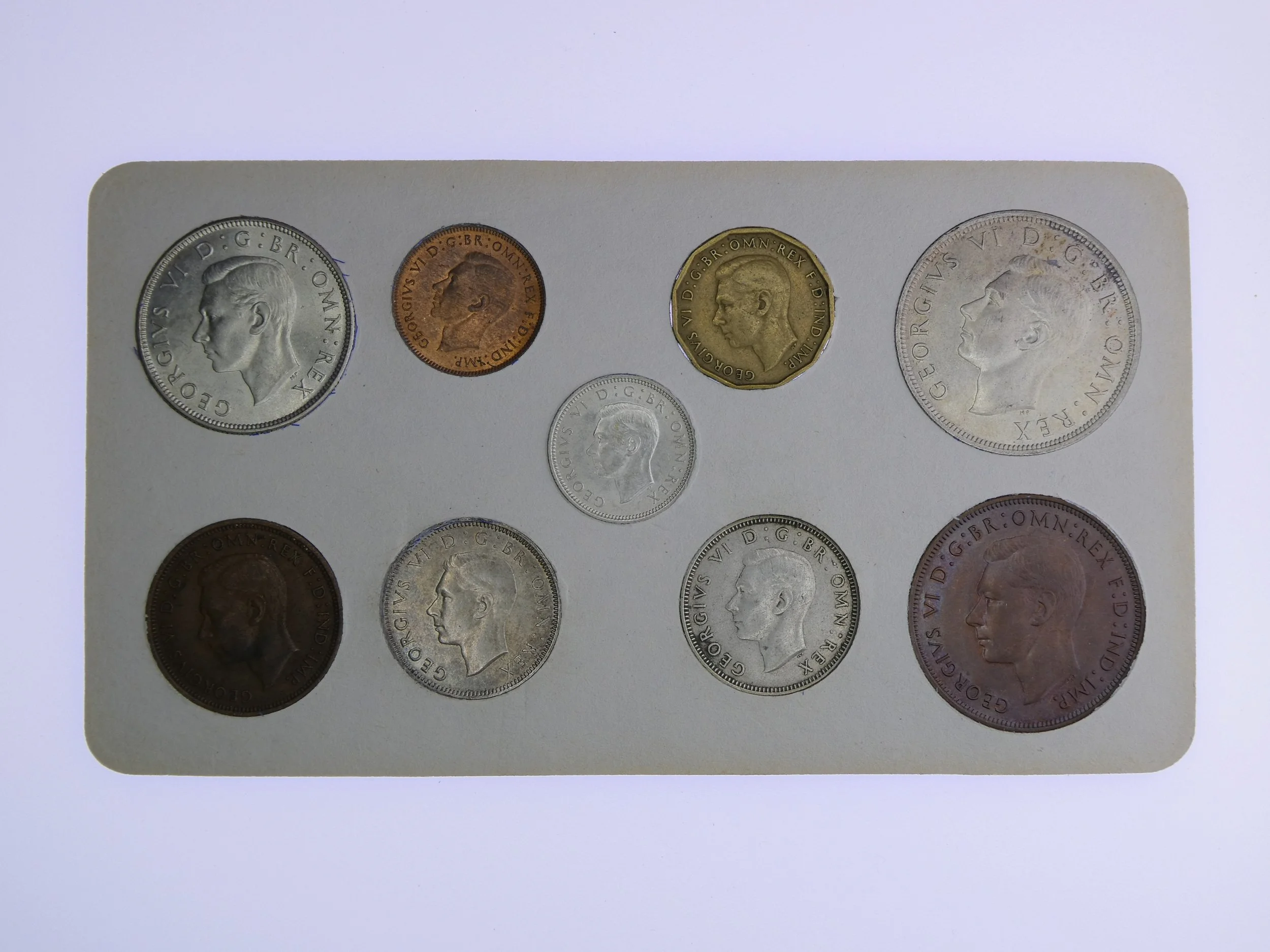 Annual Card Coin Collection 1946 rear