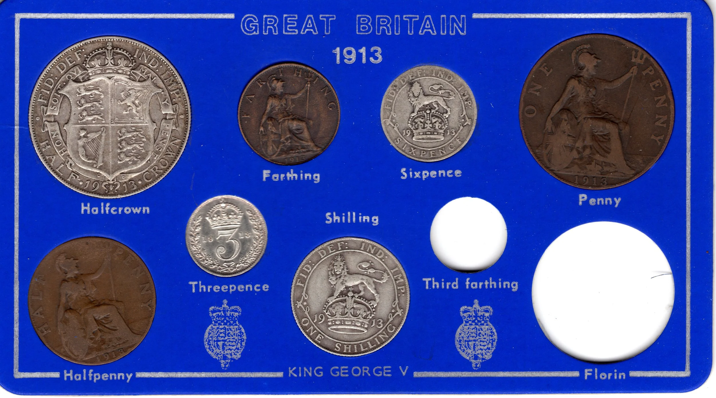 Annual Card Coin Collection 1913 front