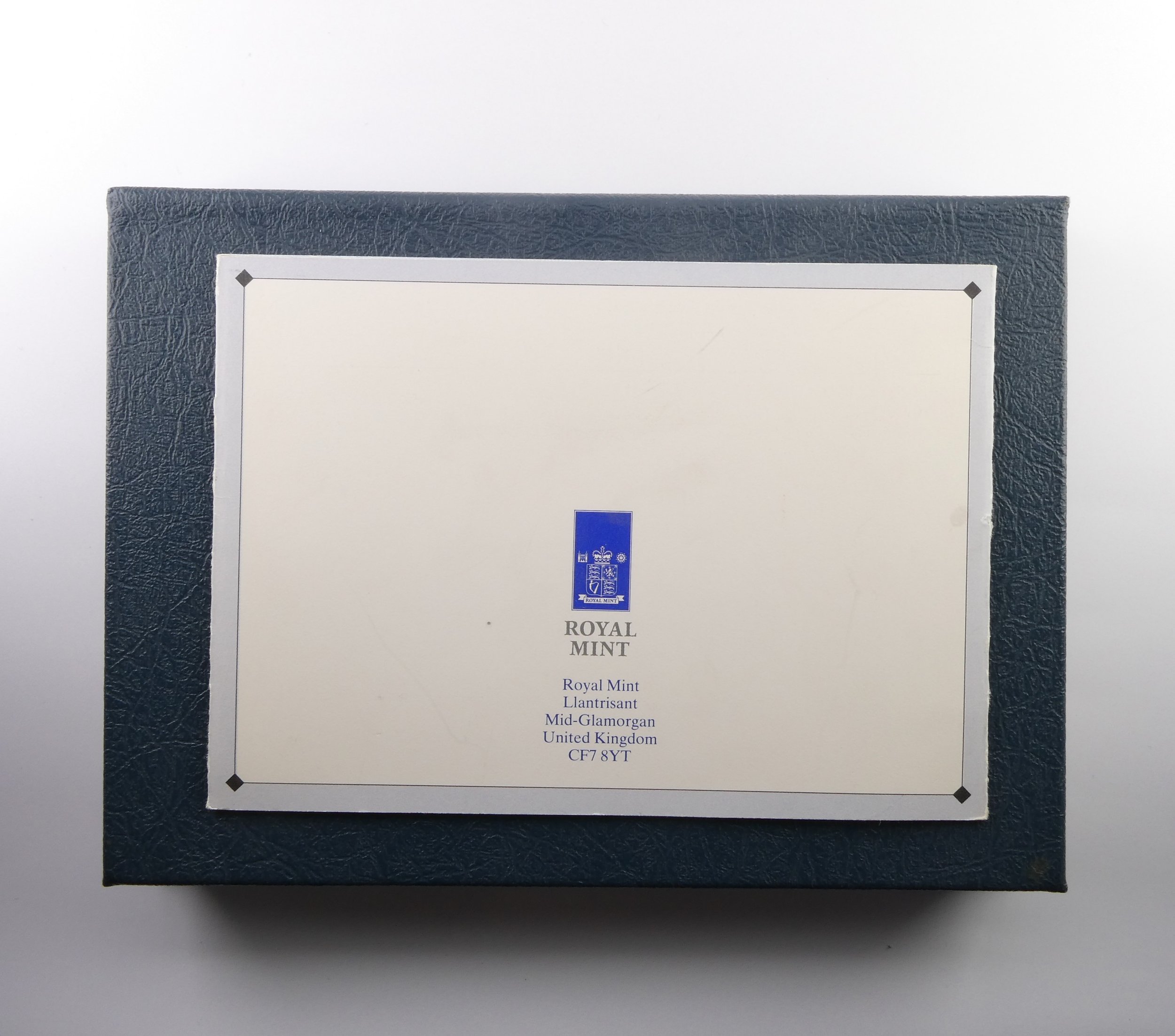 Royal Mint Commemorative Proof Set 1998 brochure back cover