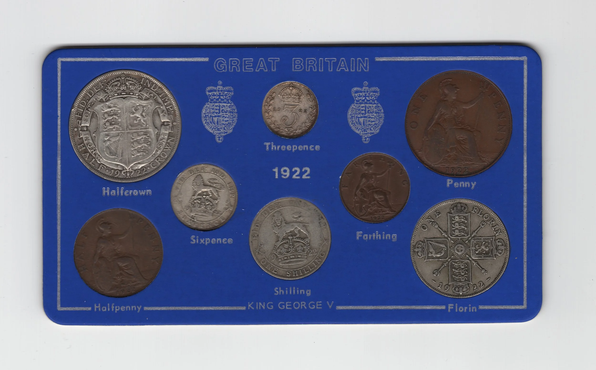 Annual Card Coin Collection 1922 front