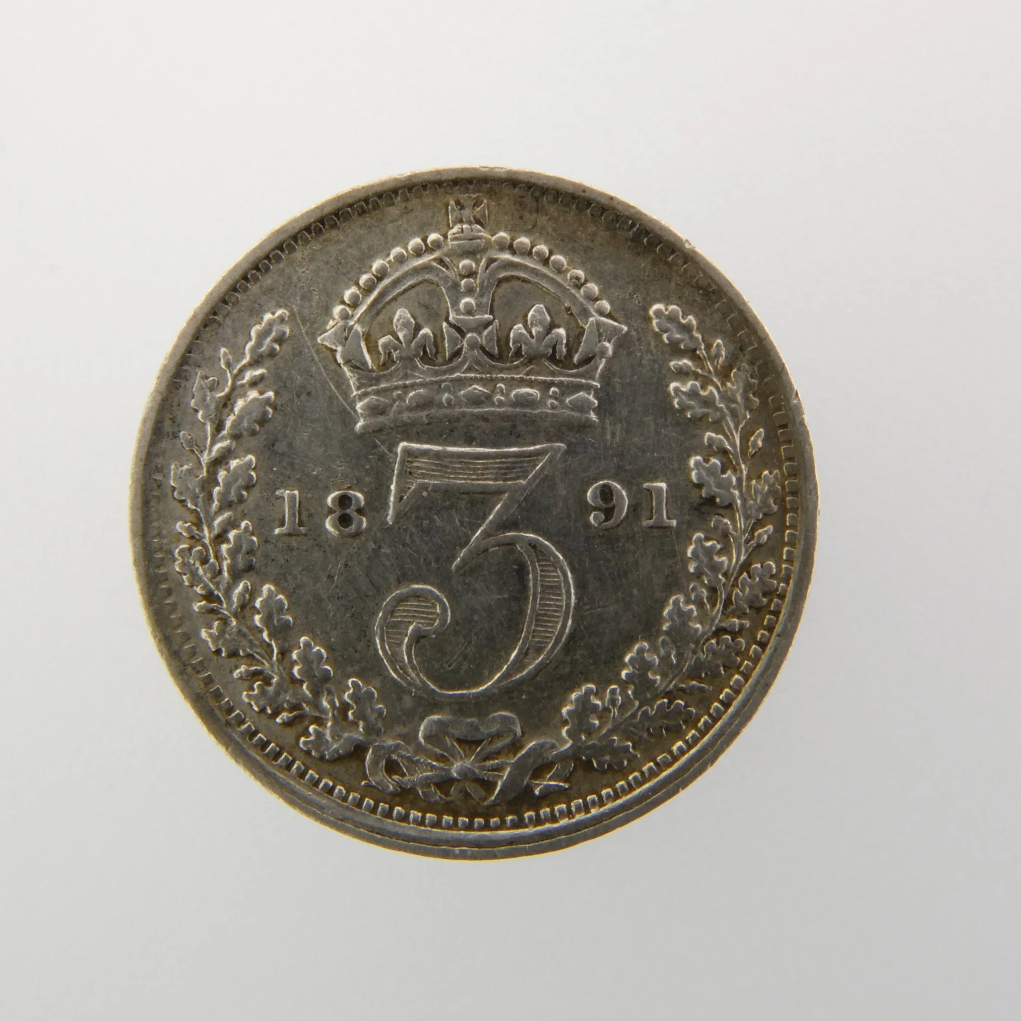 1891 Silver 3d