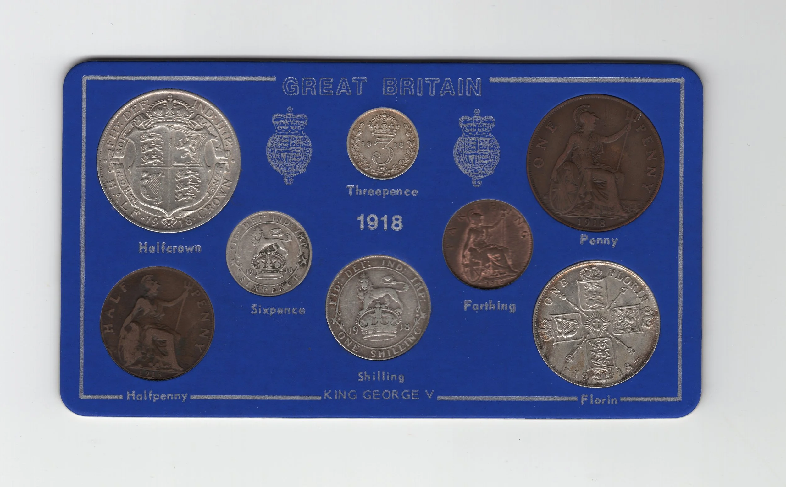 Annual Card Coin Collection 1918 front