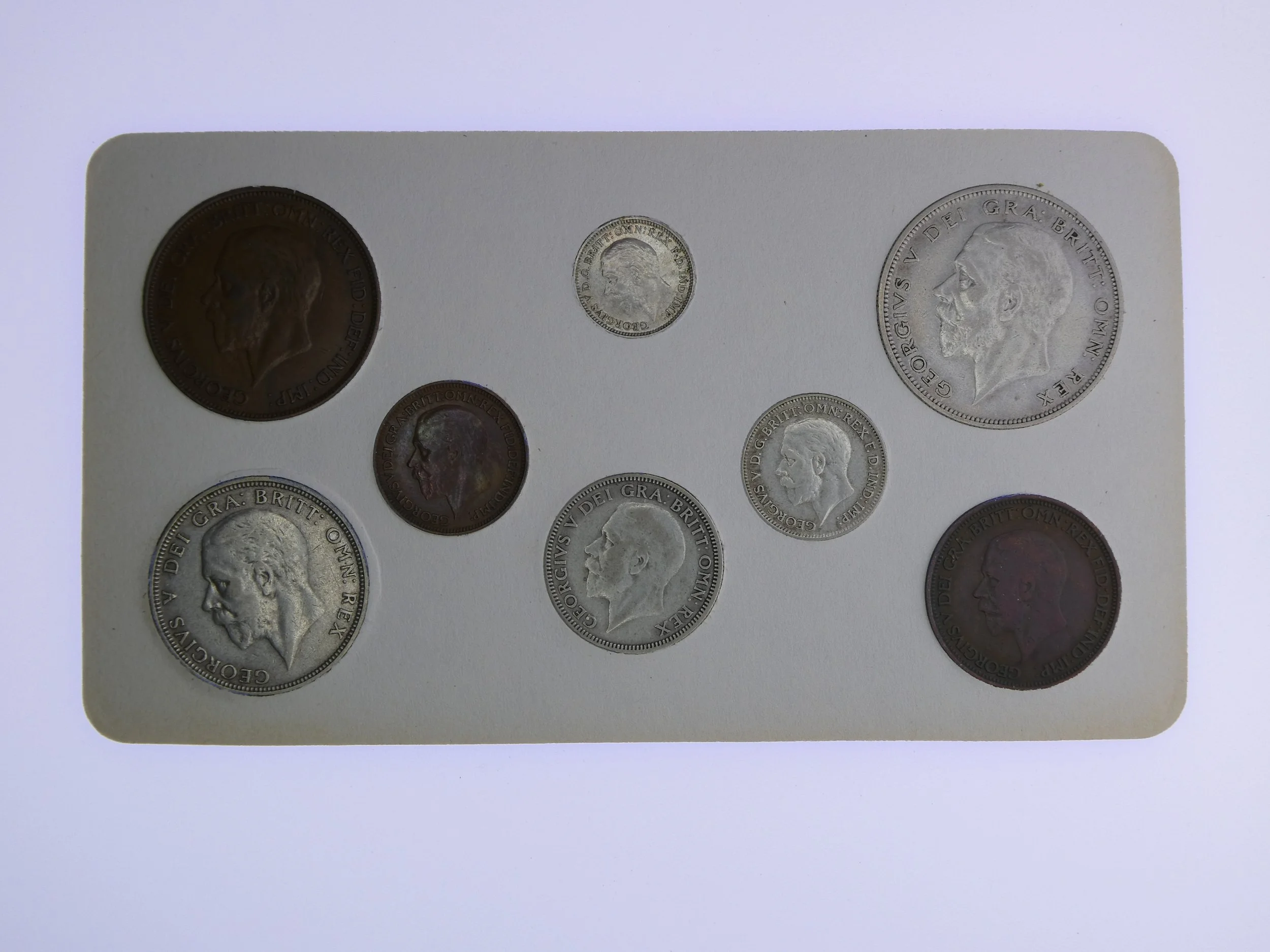 Annual Card Coin Collection 1931 rear