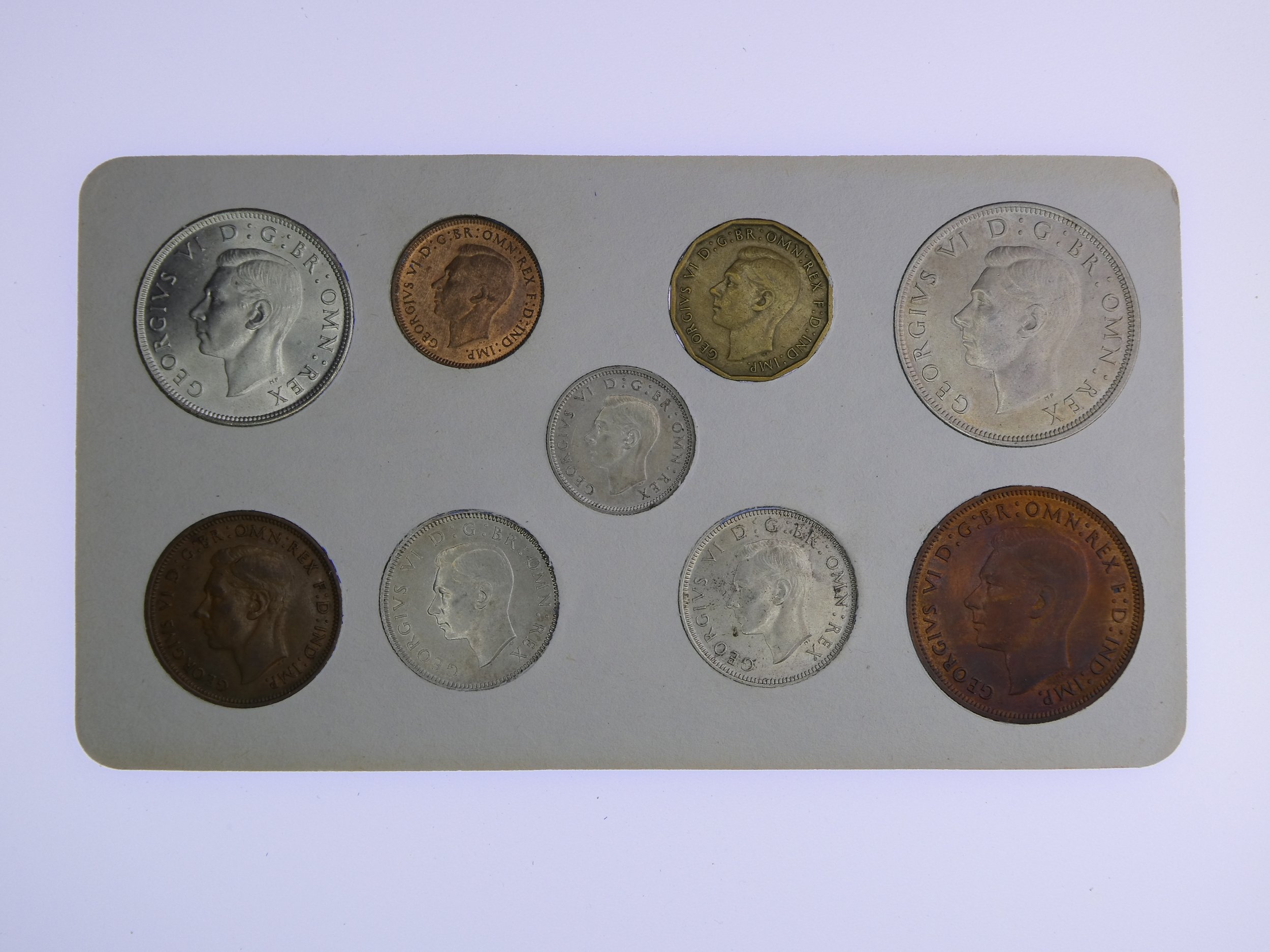 Annual Card Coin Collection 1945 rear