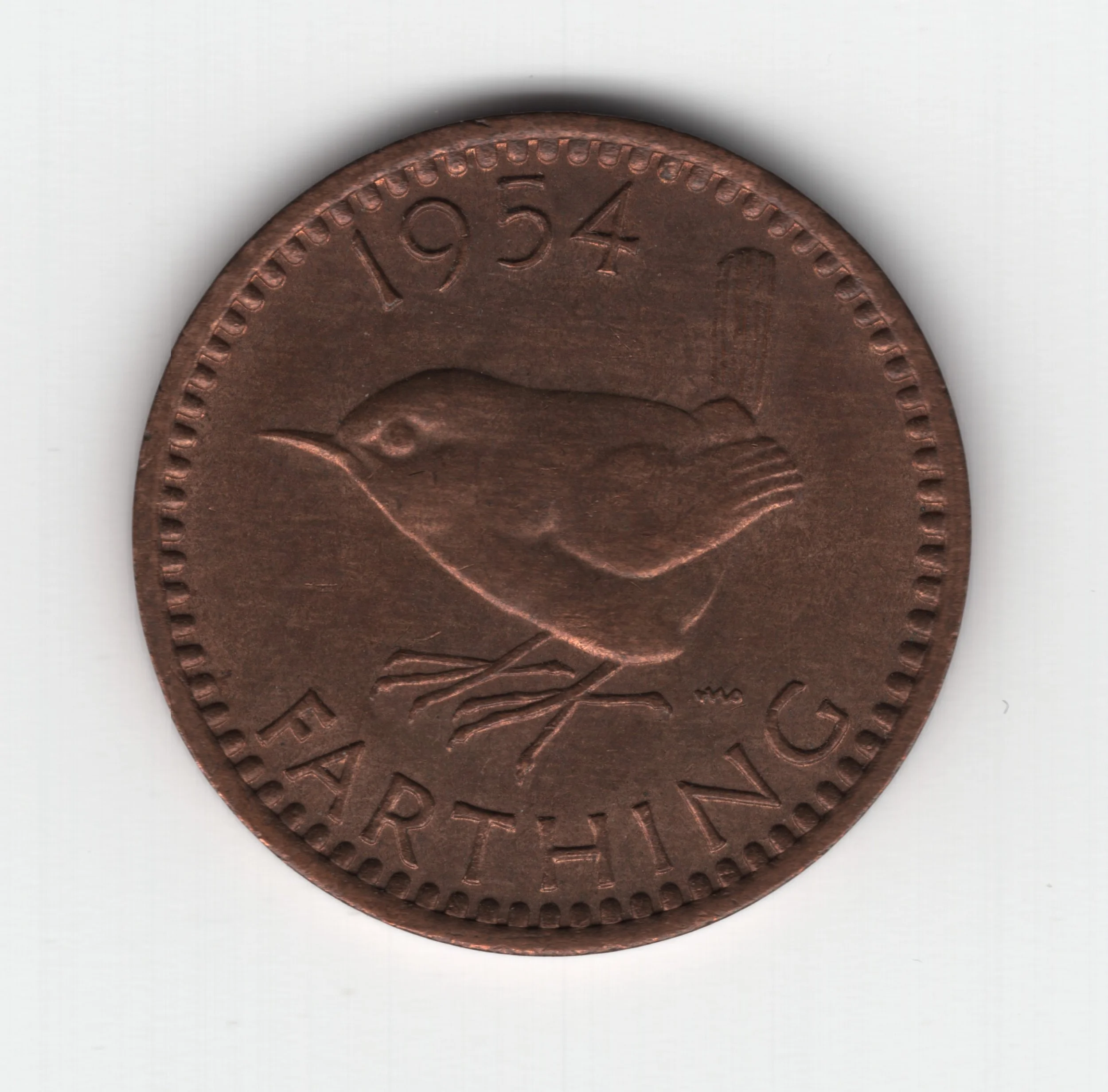 Annual Card Coin Collection 1954 farthing