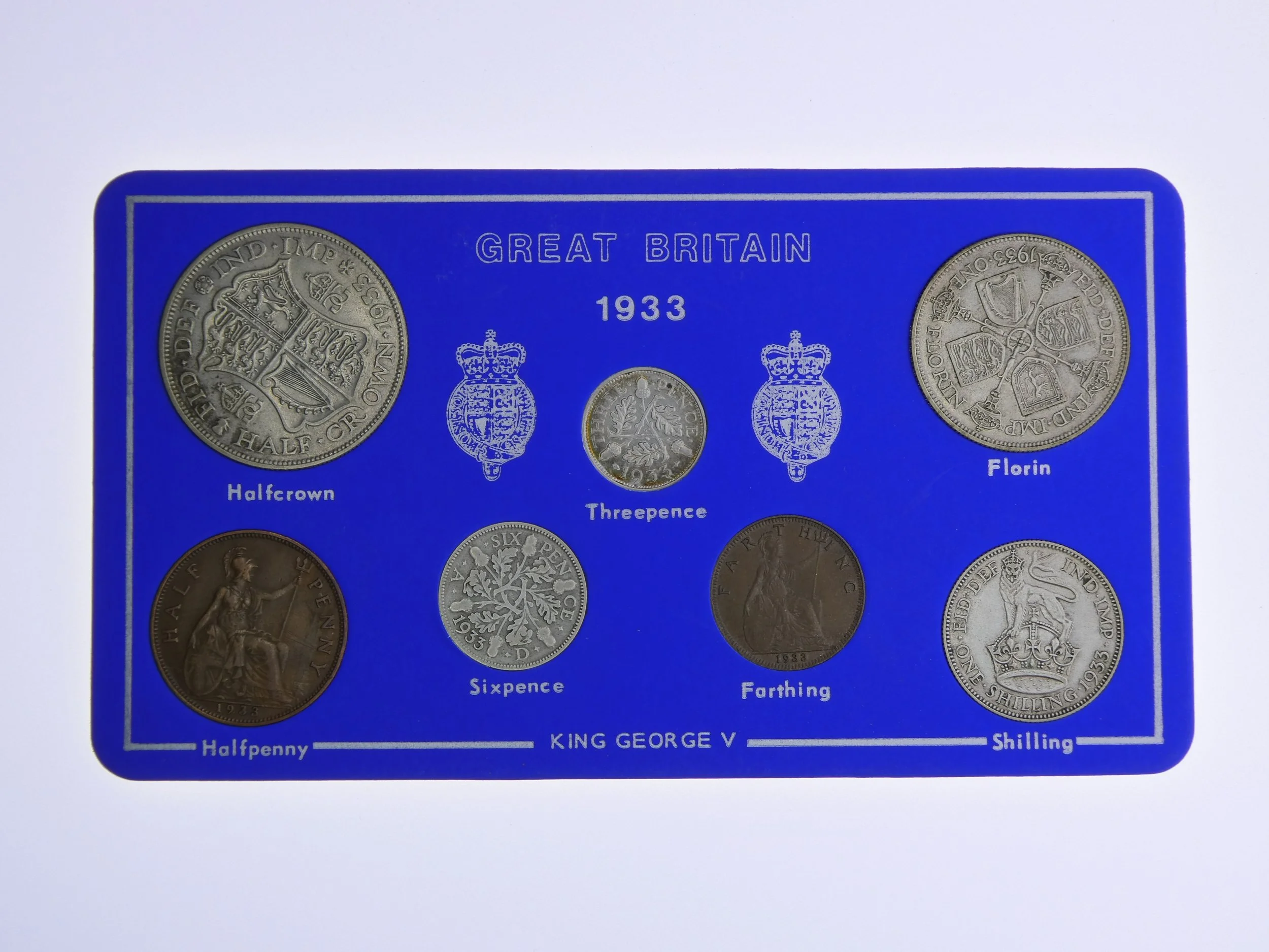 Annual Card Coin Collection 1933 front