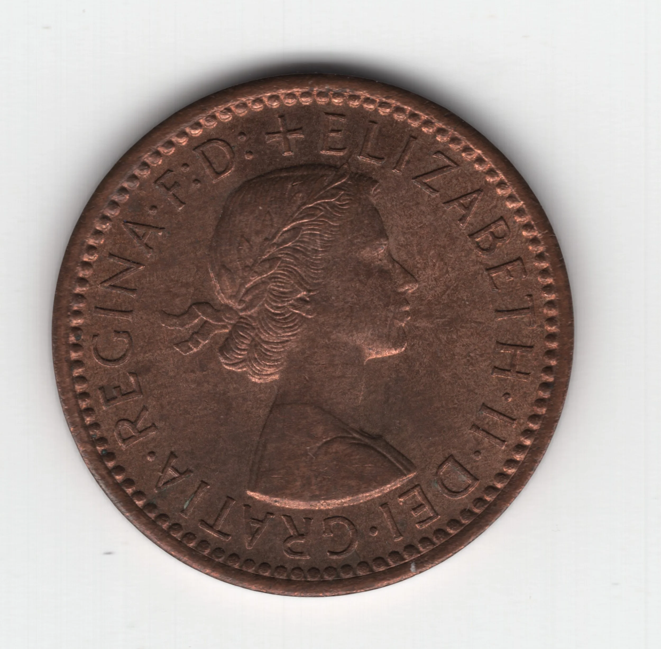 Annual Card Coin Collection 1954 farthing