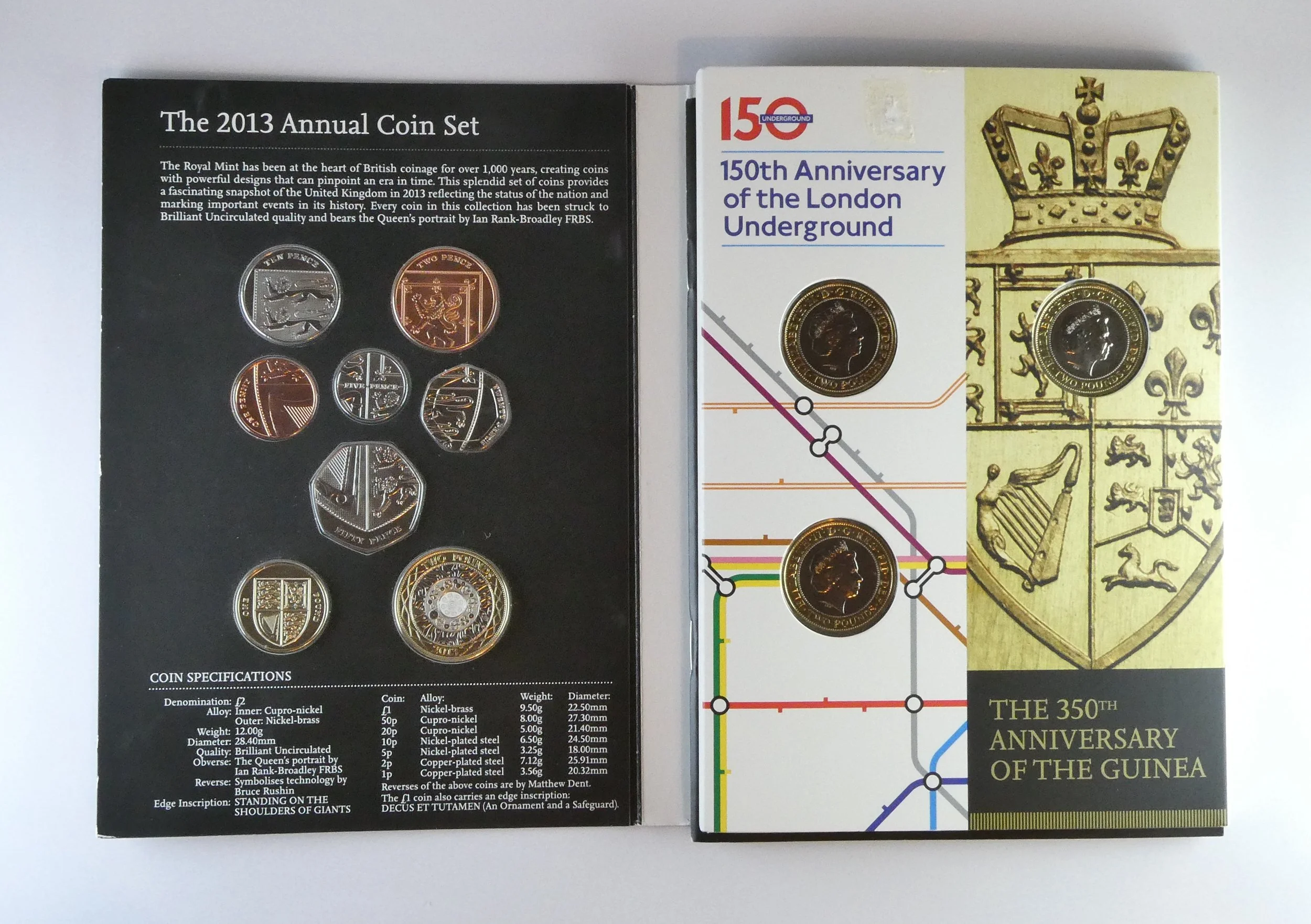Royal Mint Commemorative Brilliant Uncirculated Coin Set 2013