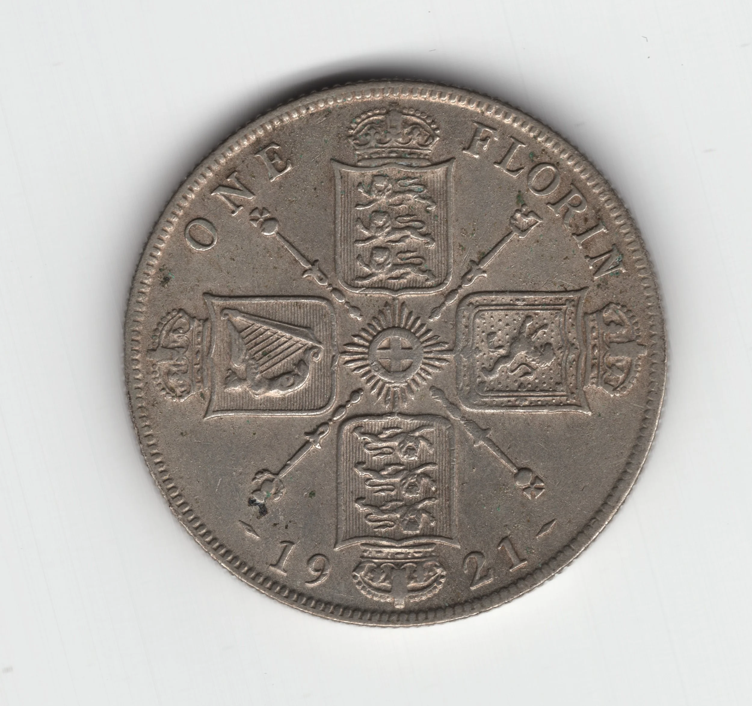 Annual Card Coin Collection 1921 florin