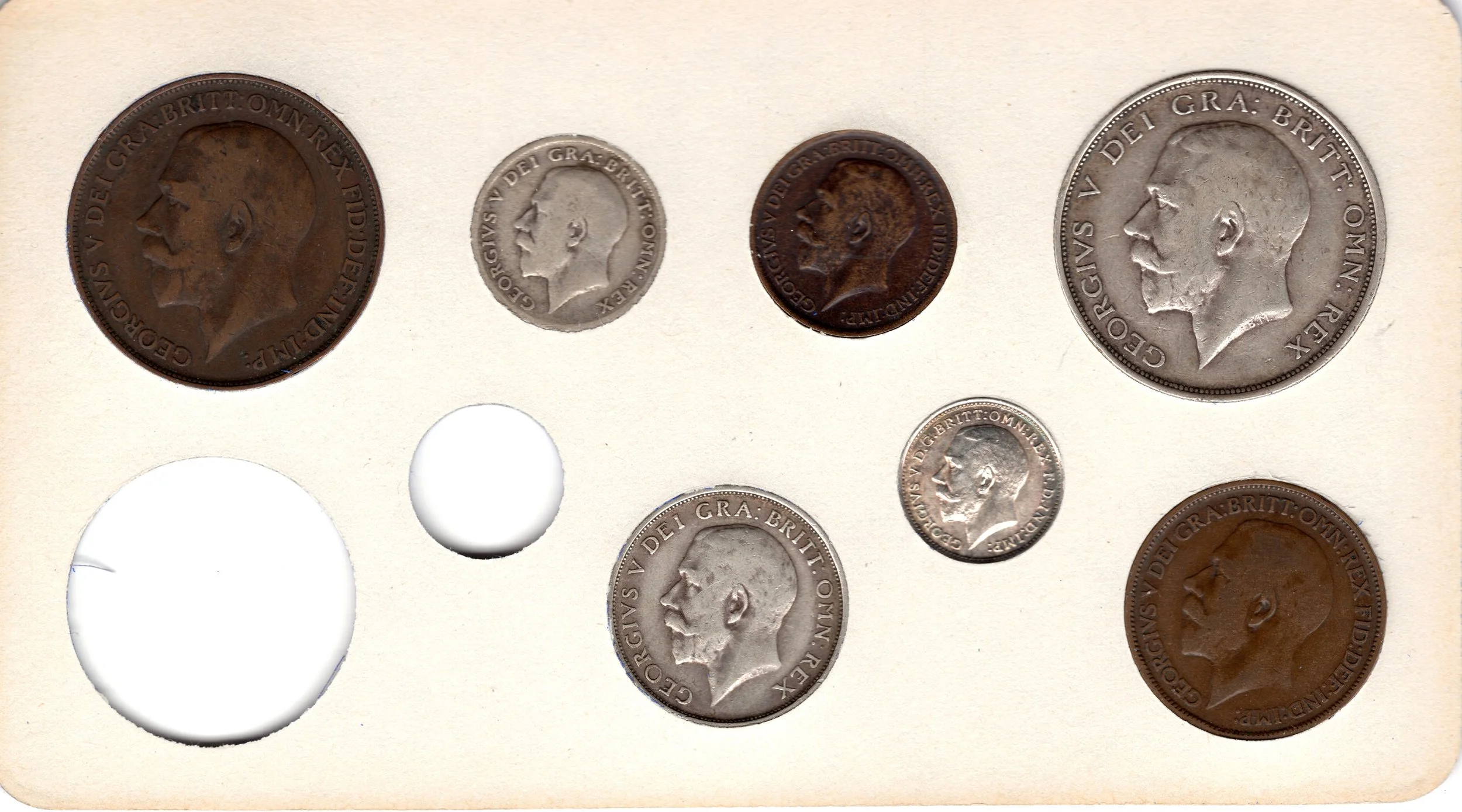 Annual Card Coin Collection 1913 rear