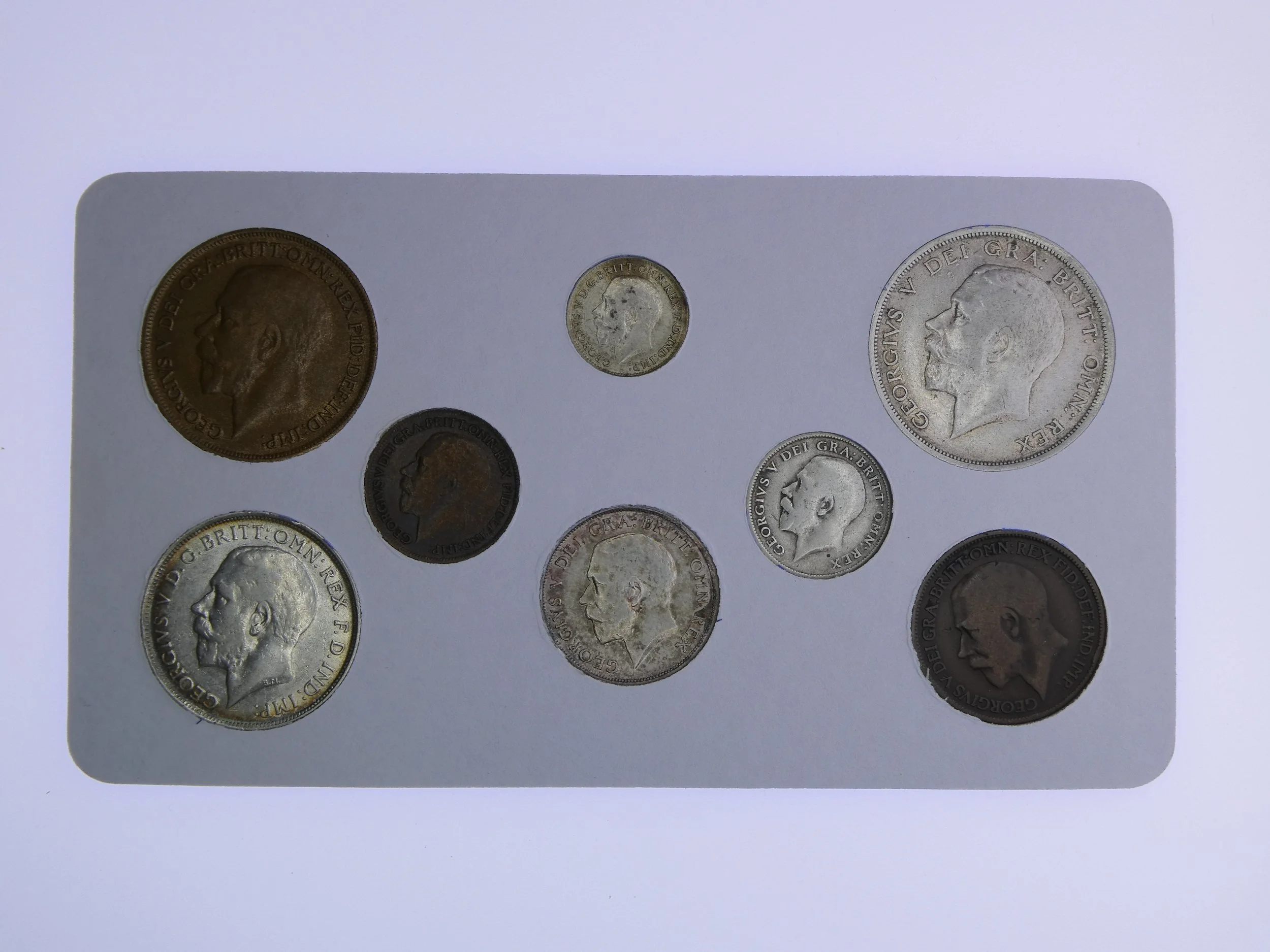 Annual Card Coin Collection 1916 rear