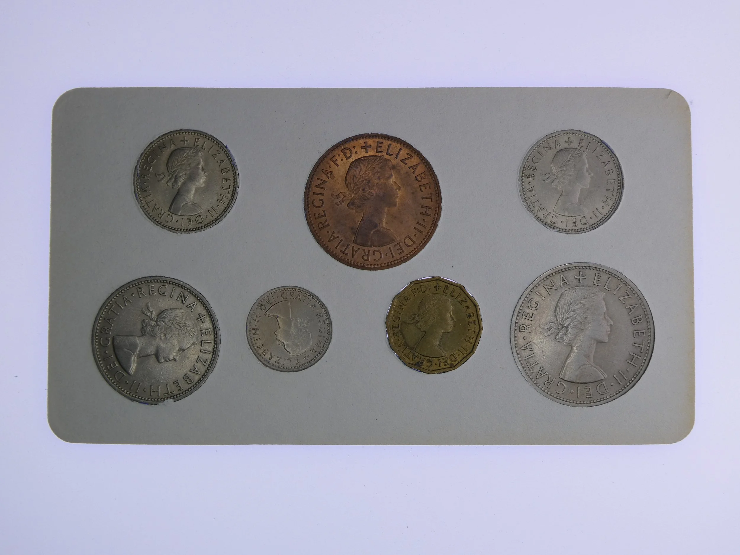 Annual Card Coin Collection 1961 rear