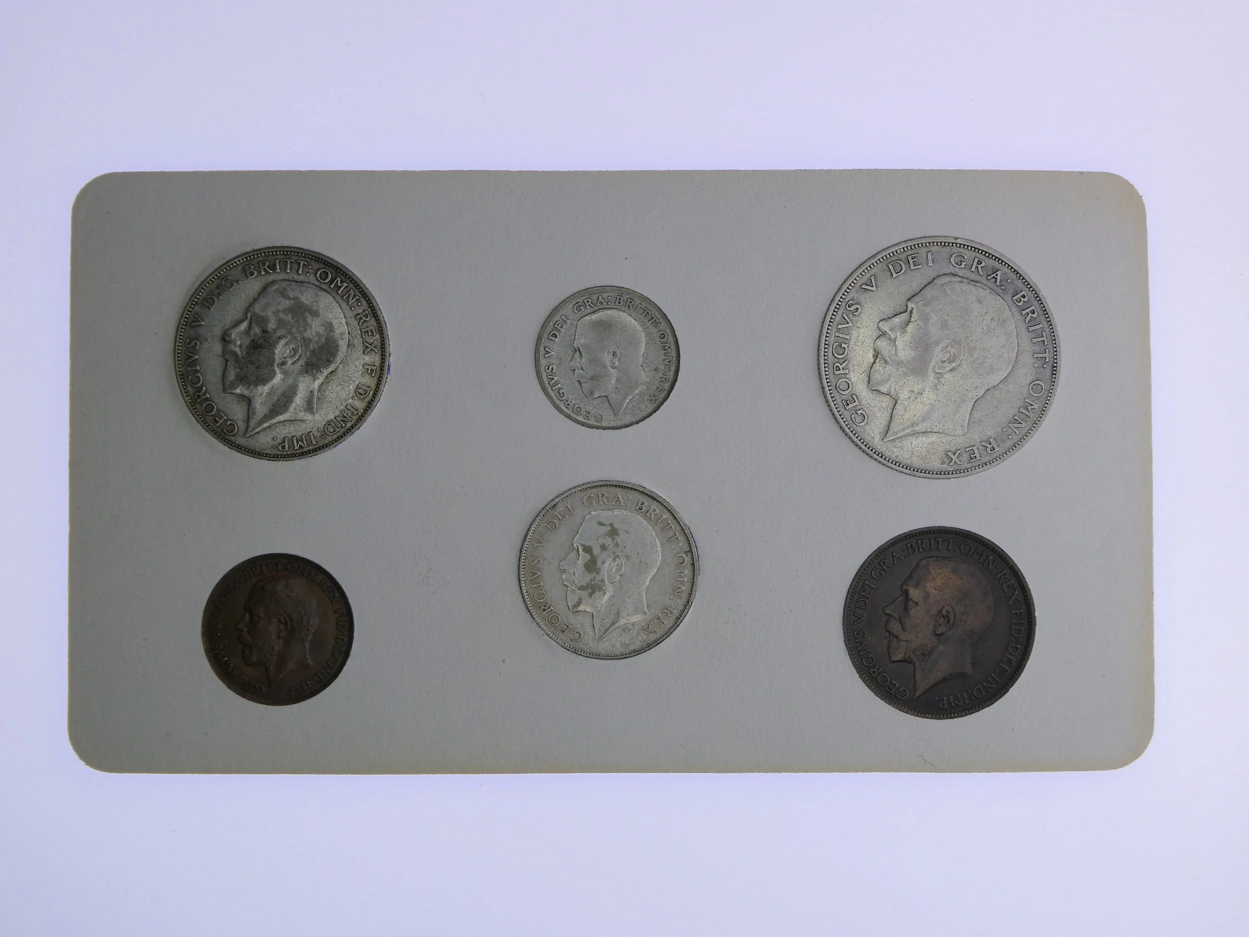 Annual Card Coin Collection 1923 rear