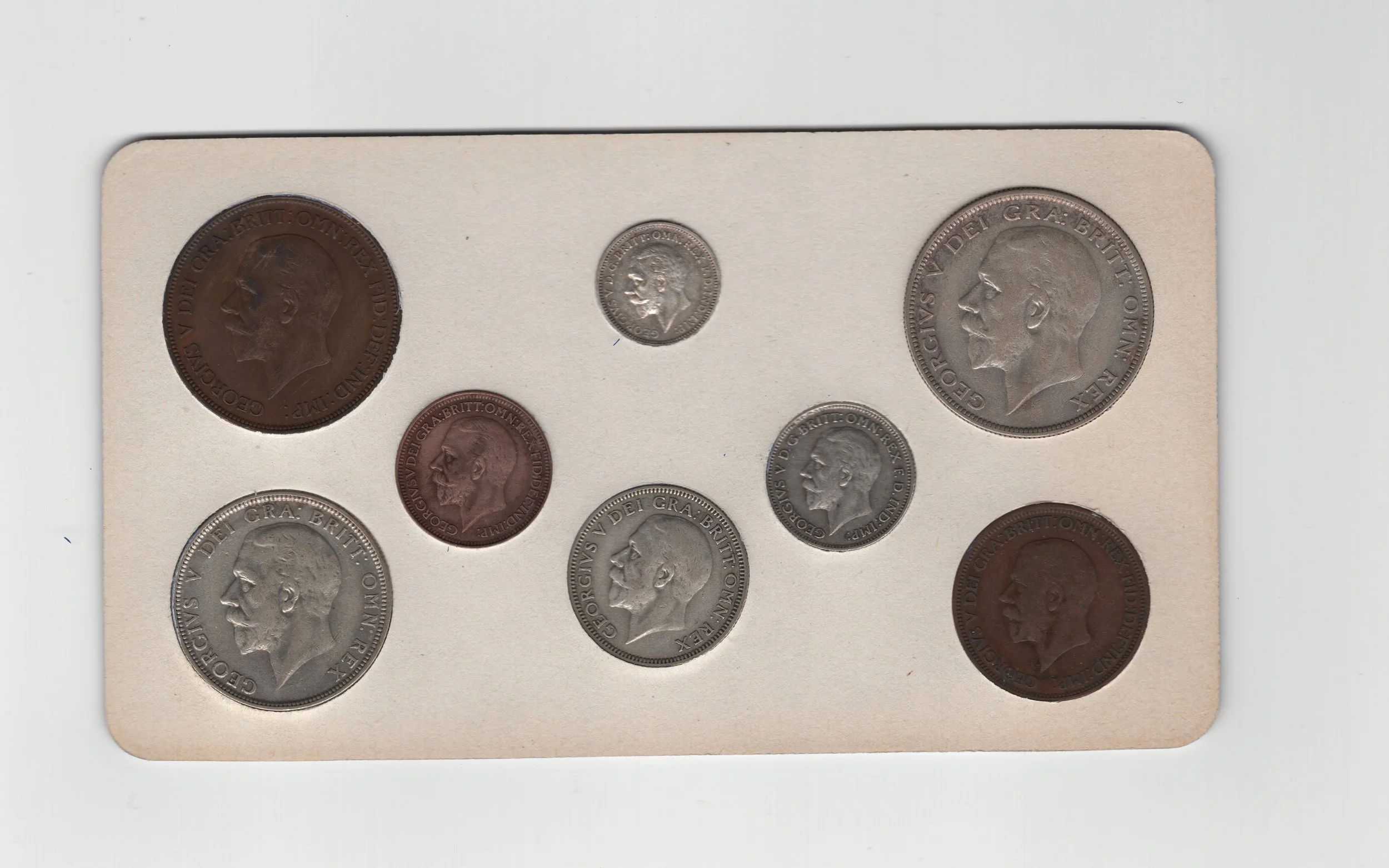 Annual Card Coin Collection 1930 rear