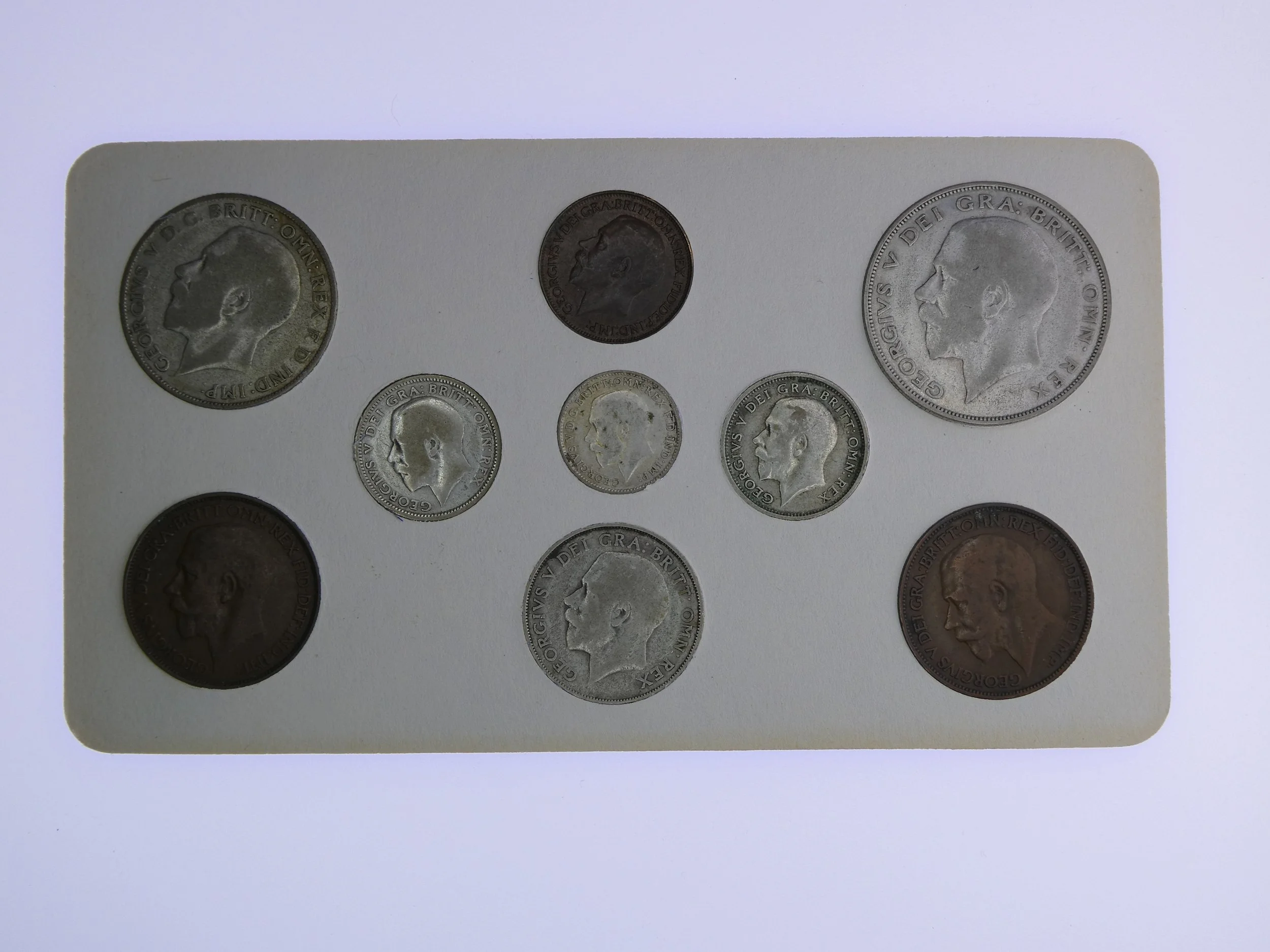 Annual Card Coin Collection 1925 rear