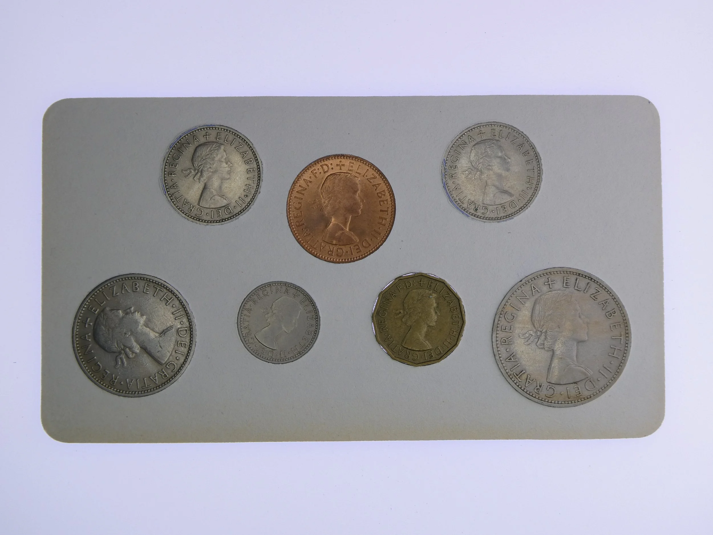 Annual Card Coin Collection 1959 rear