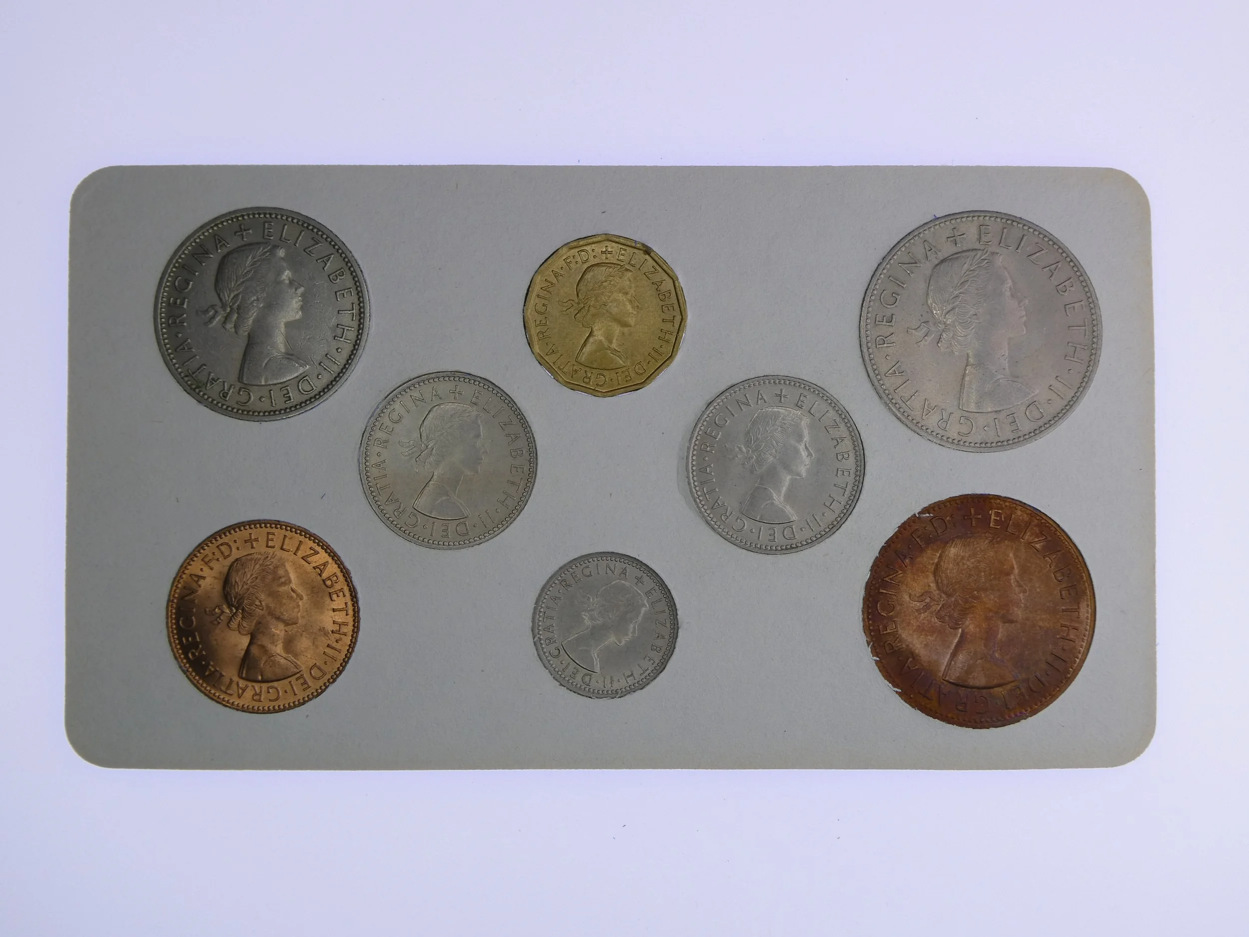 Annual Card Coin Collection 1963 rear