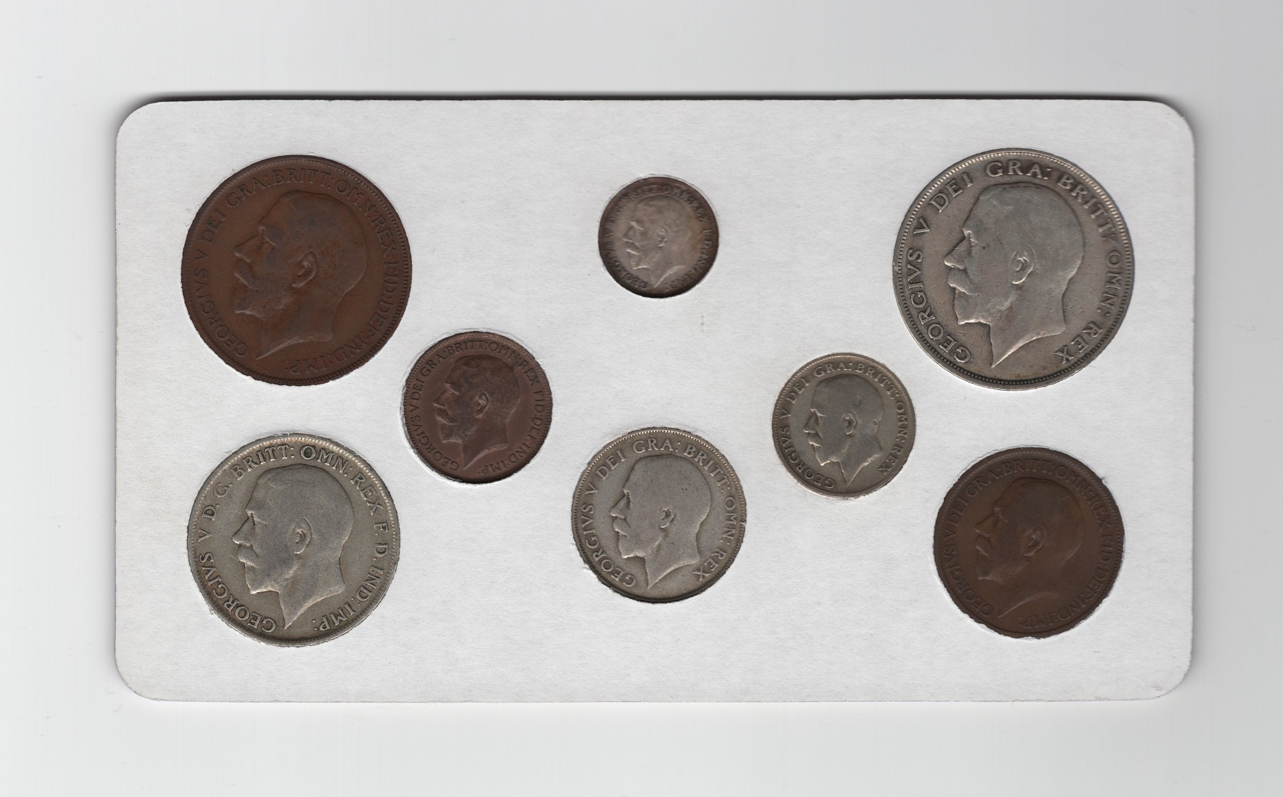 Annual Card Coin Collection 1922 rear