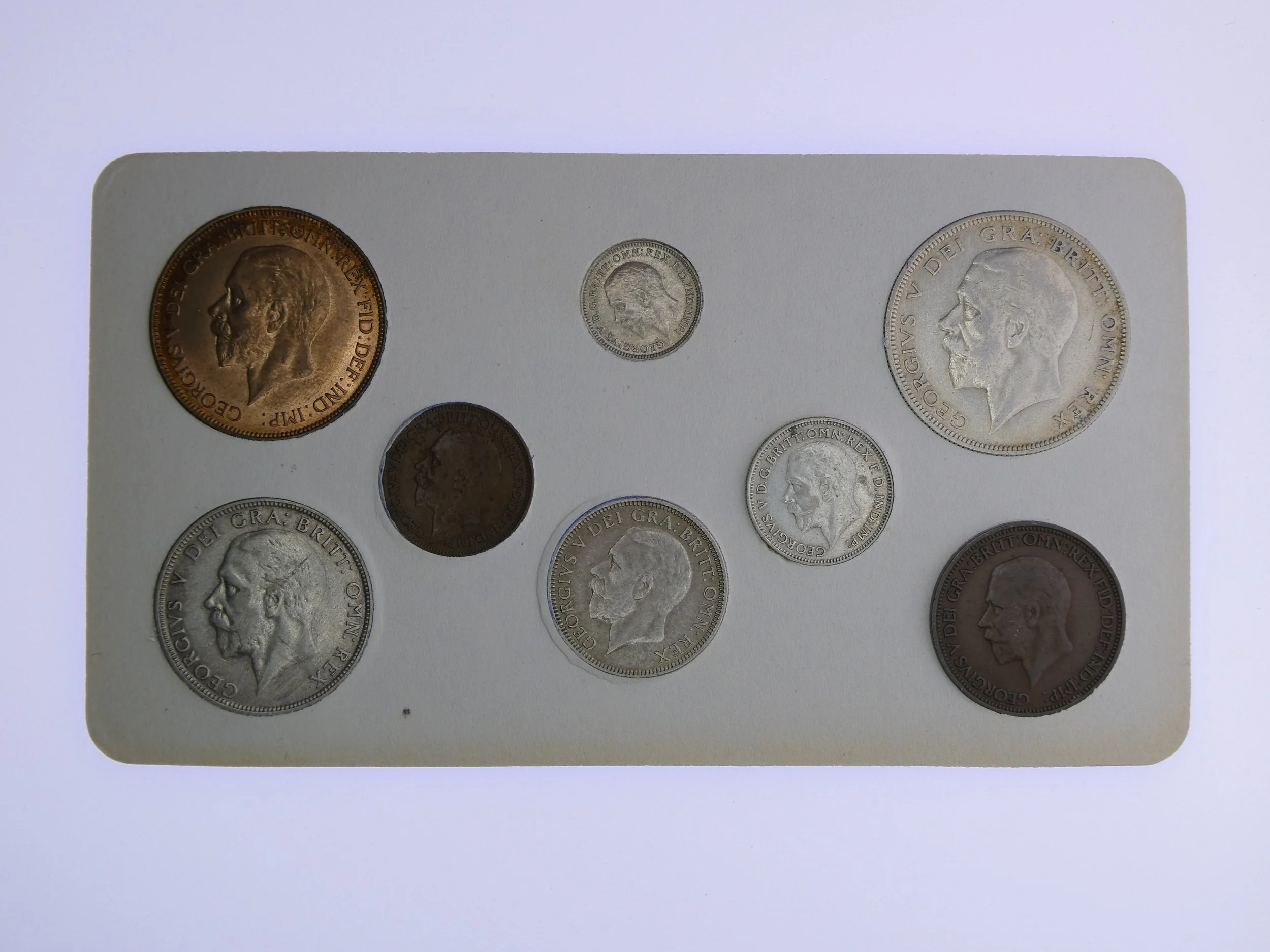 Annual Card Coin Collection 1935 rear