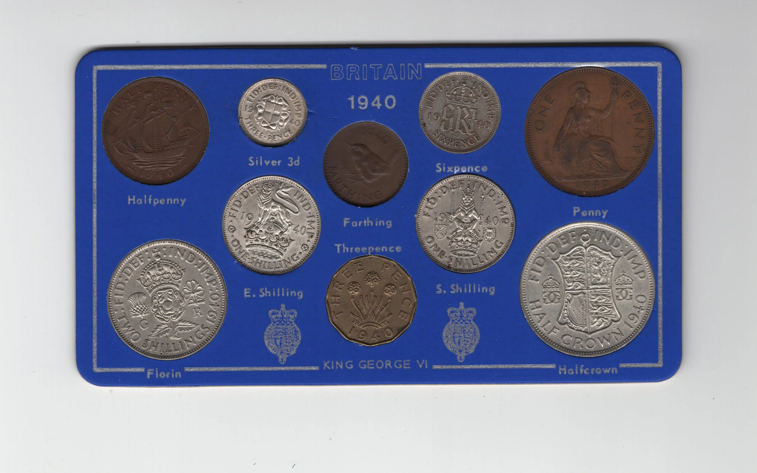 Annual Card Coin Collection 1940 front