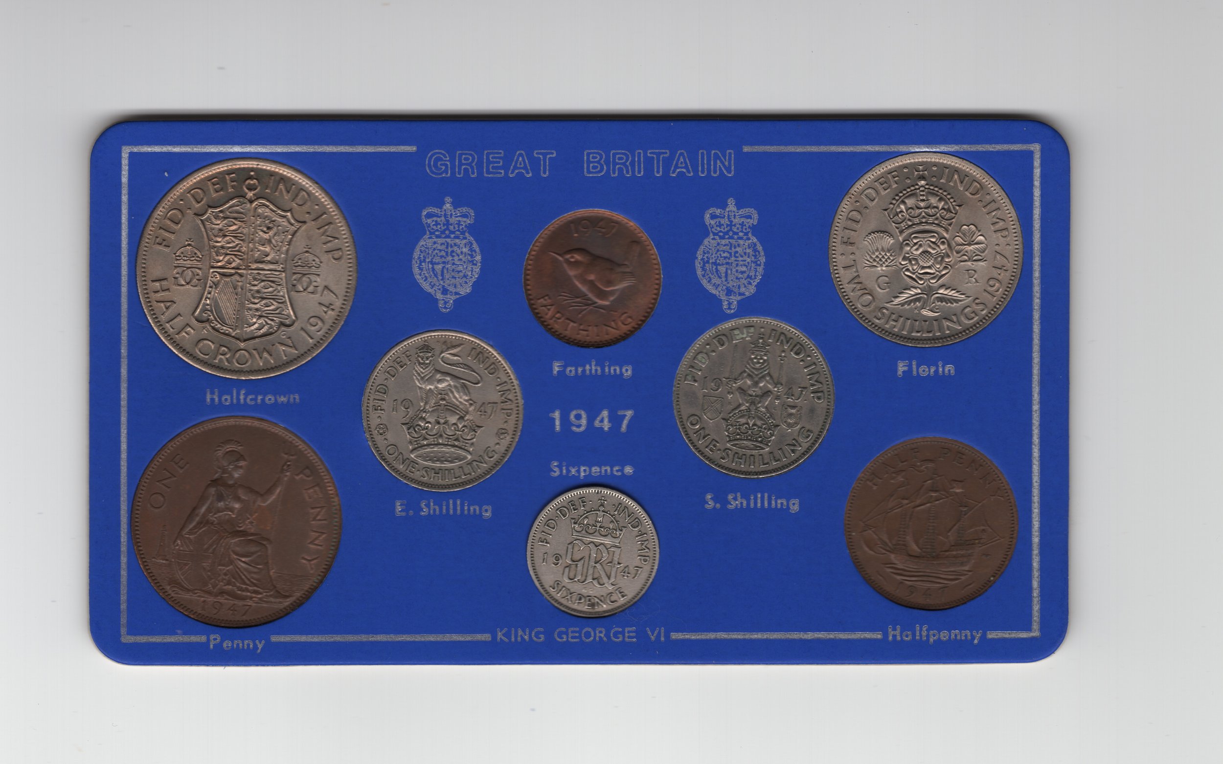 Annual Card Coin Collection 1947 front
