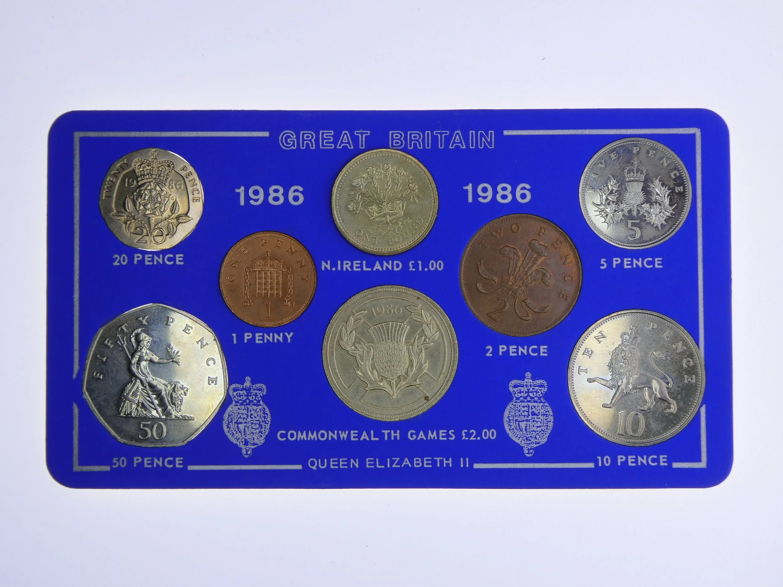 Annual Card Coin Collection 1986 front