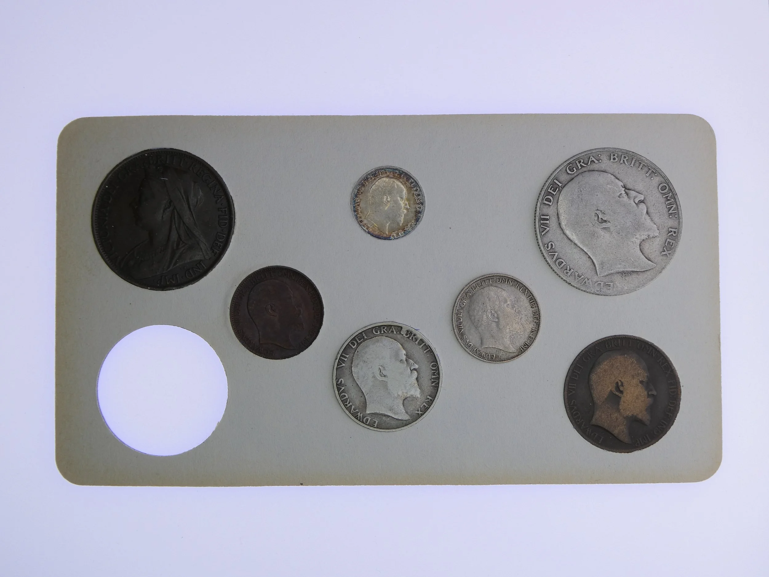 Annual Card Coin Collection 1902 rear