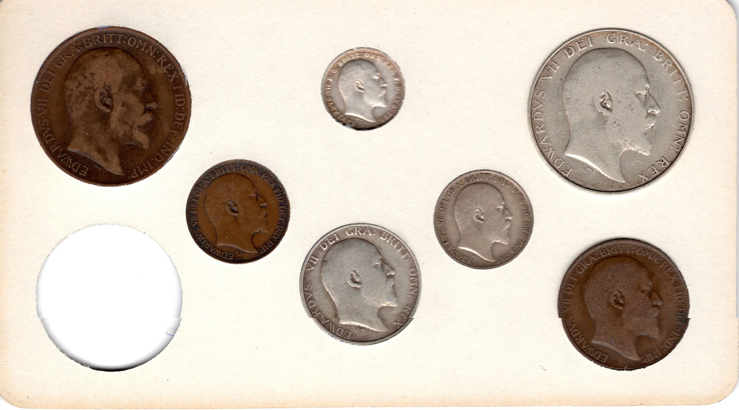 Annual Card Coin Collection 1909 rear