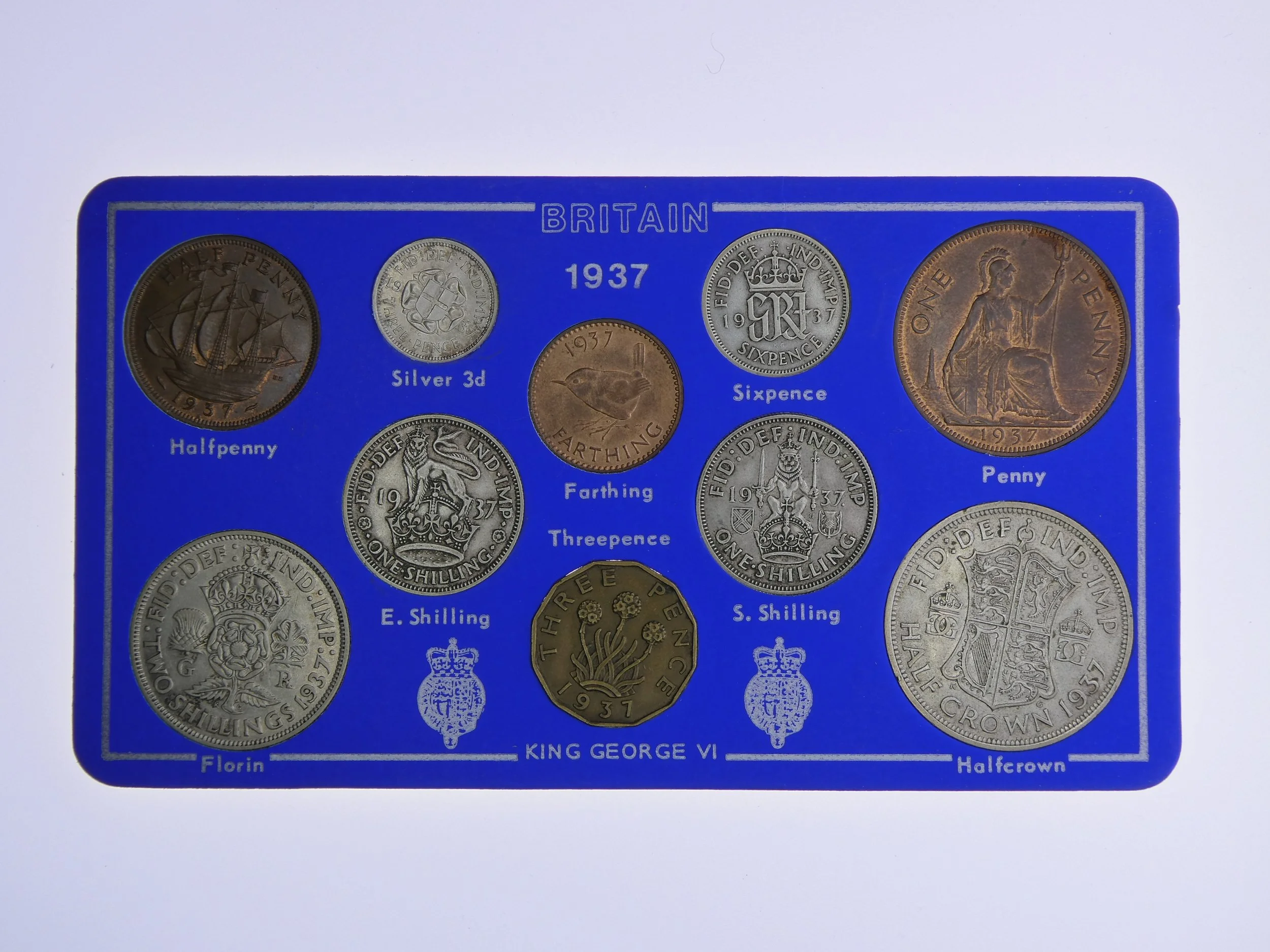 Annual Card Coin Collection 1937 front