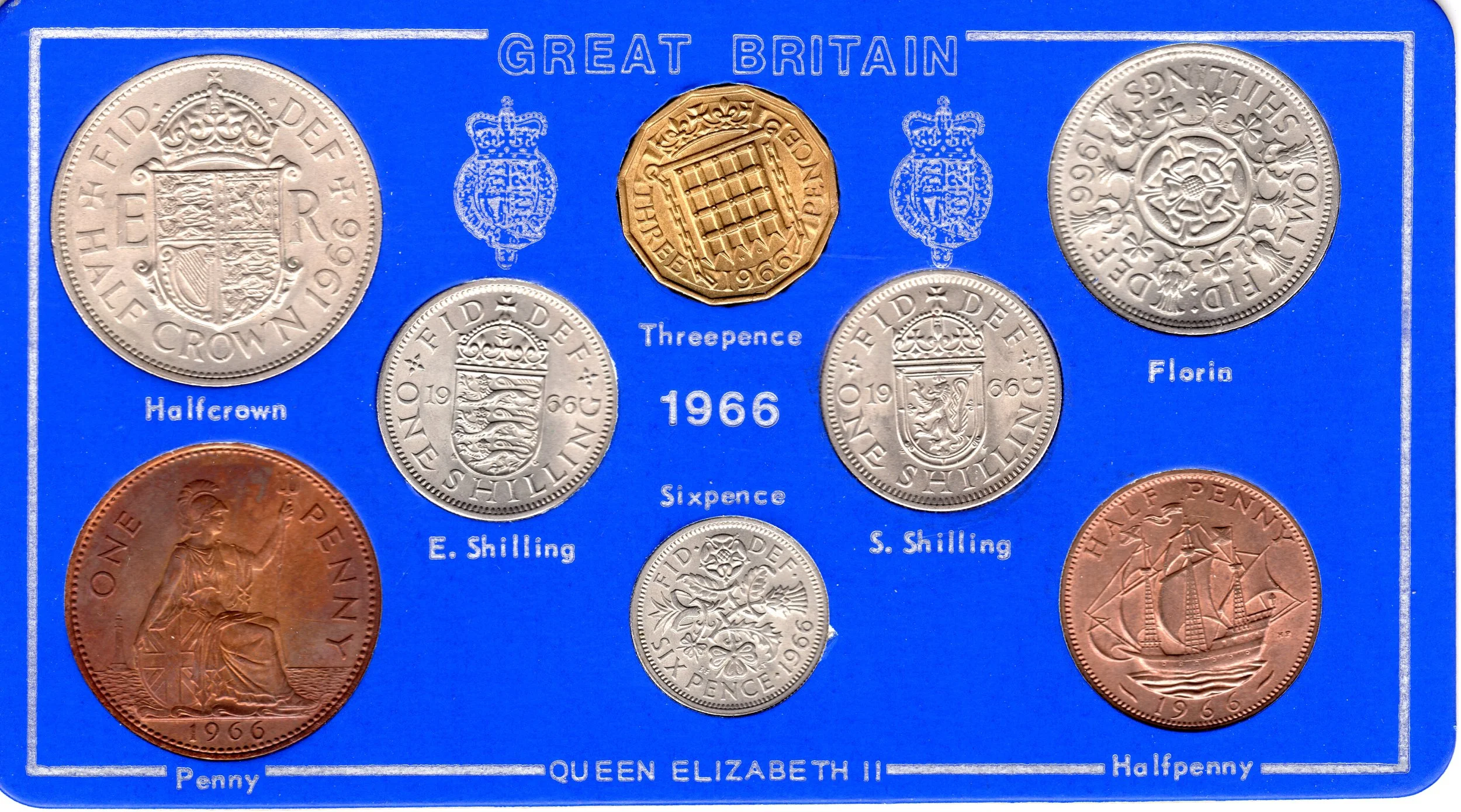 Annual Card Coin Collection 1966 front