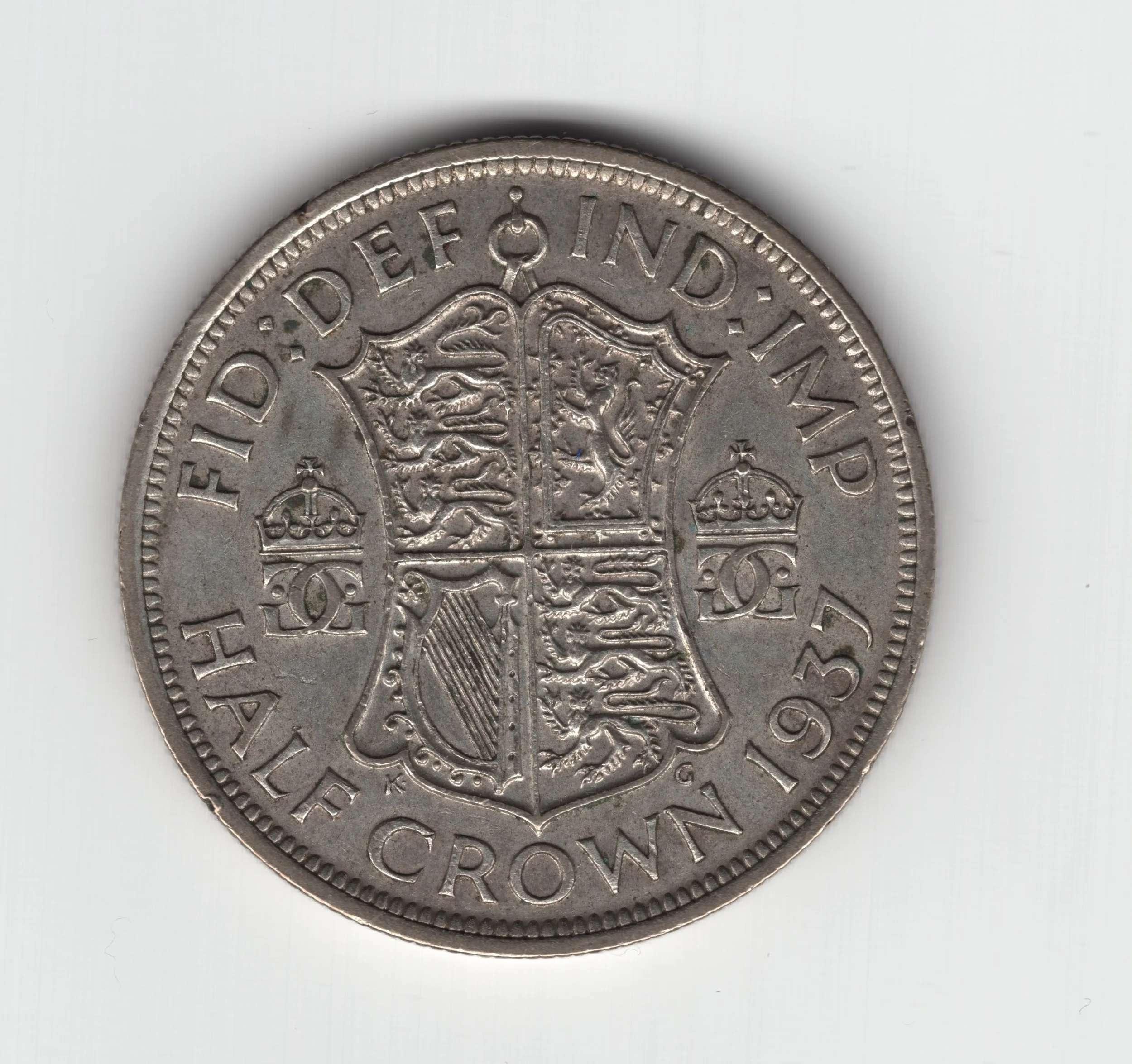 Annual Card Coin Collection 1937 half crown