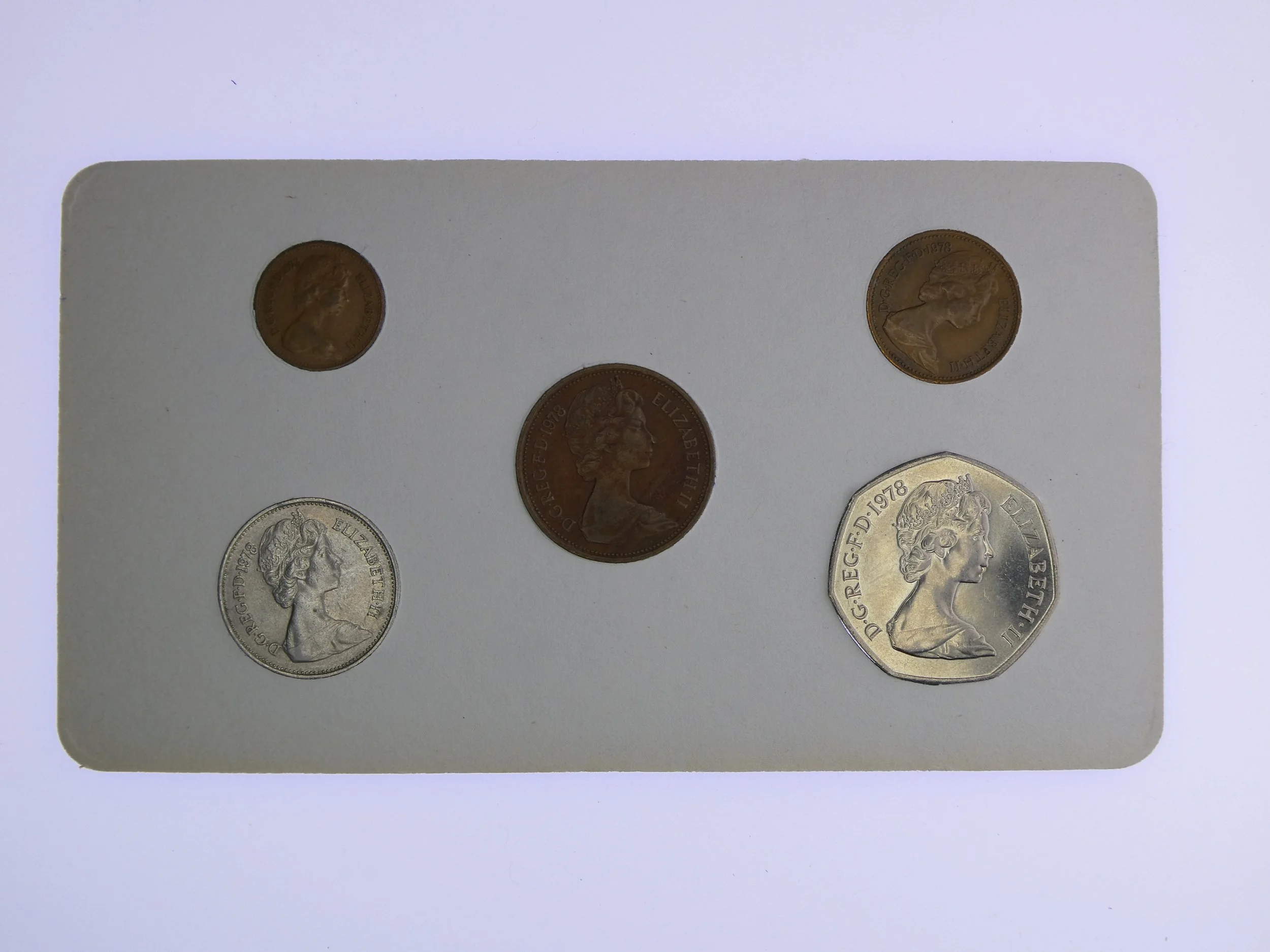 Annual Card Coin Collection 1978 rear